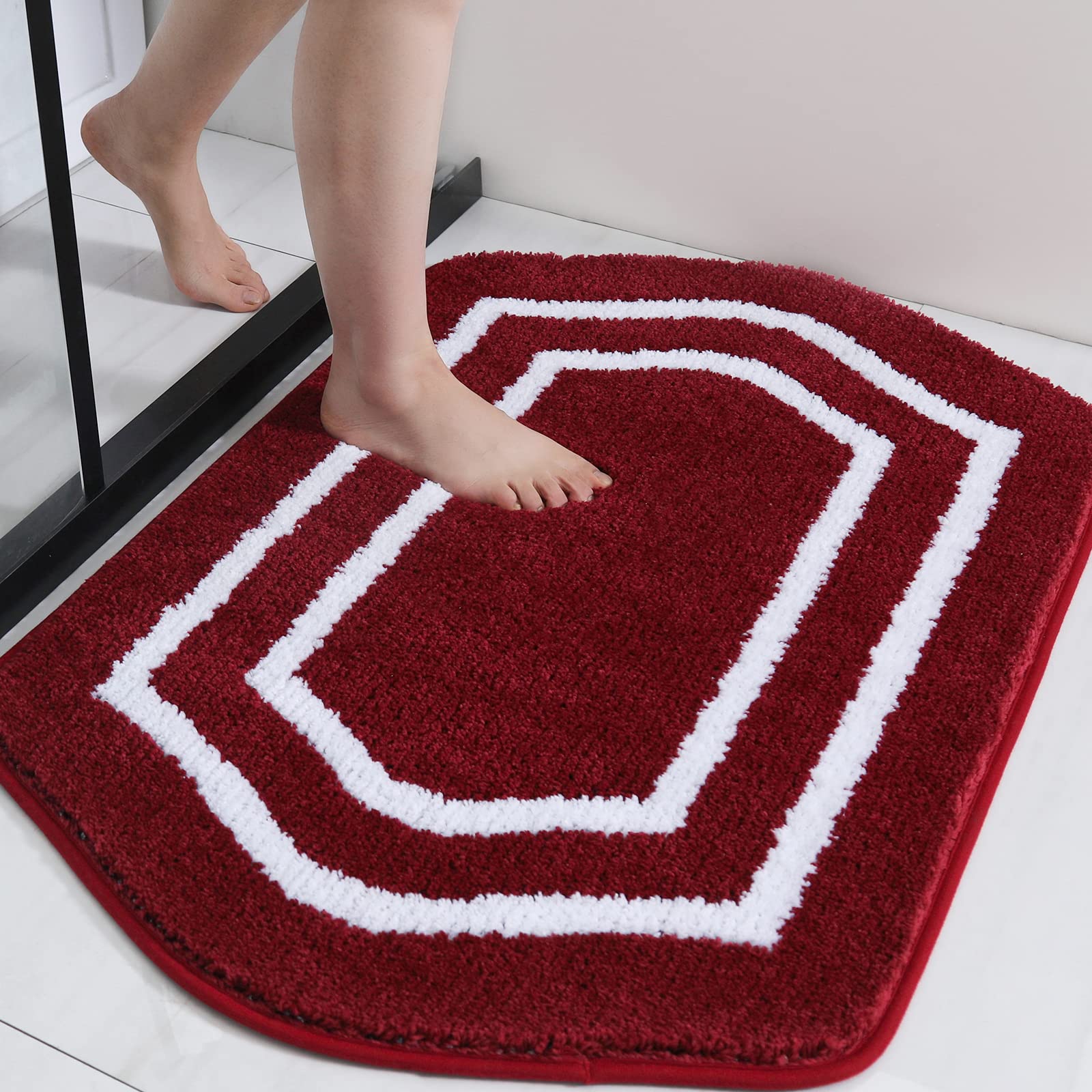 Cosy Homeer Extra Thick Bath Rugs - Anti-Slip Bath Linen Sets Mats Soft Plush 100% Strong Polyester Mat Living Room Bathroom Flo