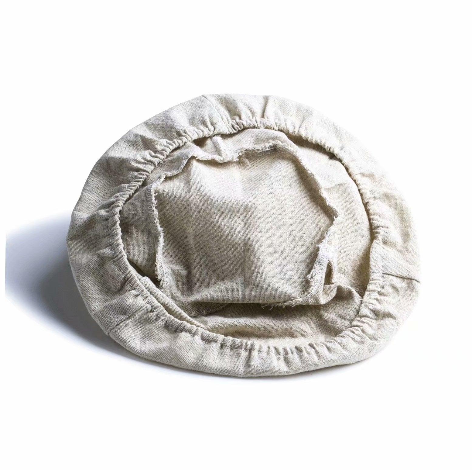 5 Inch Round Banneton Bread Proofing Basket 2 Pcs Natural Rattan Cane Brotform Handmade& Linen Liner Cloth