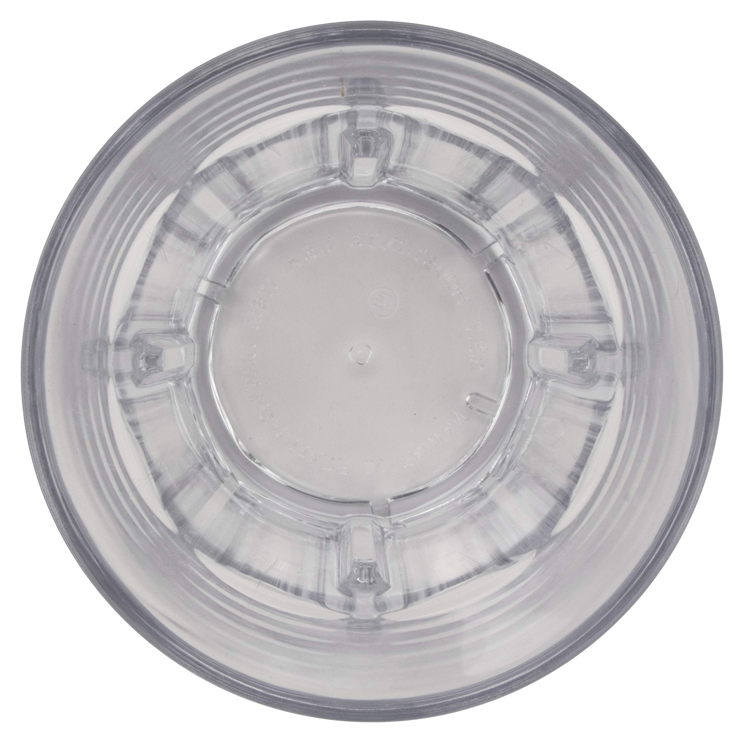 G.E.T. Heavy-Duty Shatterproof Faceted Plastic Tumbler, 12 Ounce, Clear (Set Of 12)