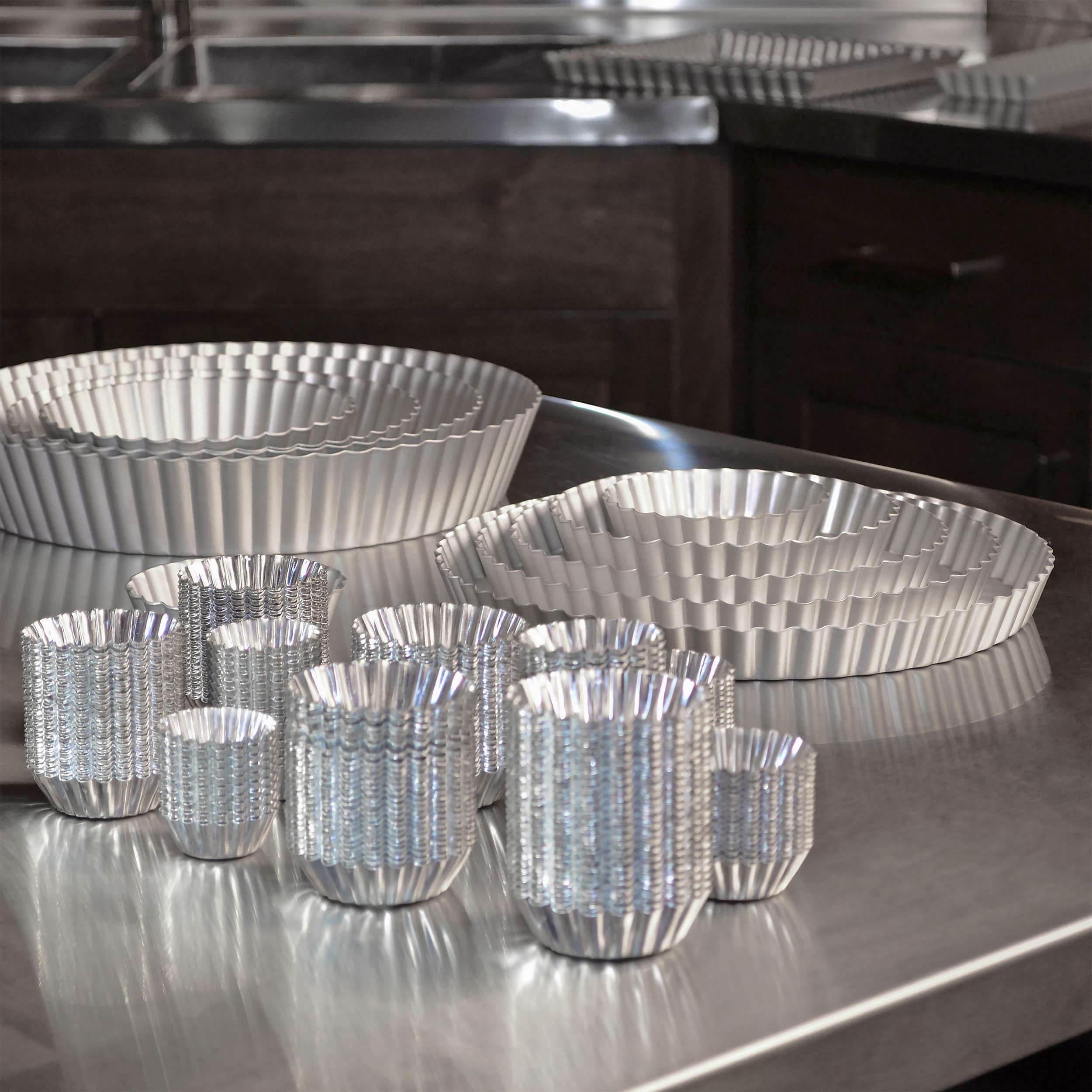 Fat Daddio'S Pmth-2 Natural Aluminum Mini Tartlet Pan, 2 X 0.9 Inch