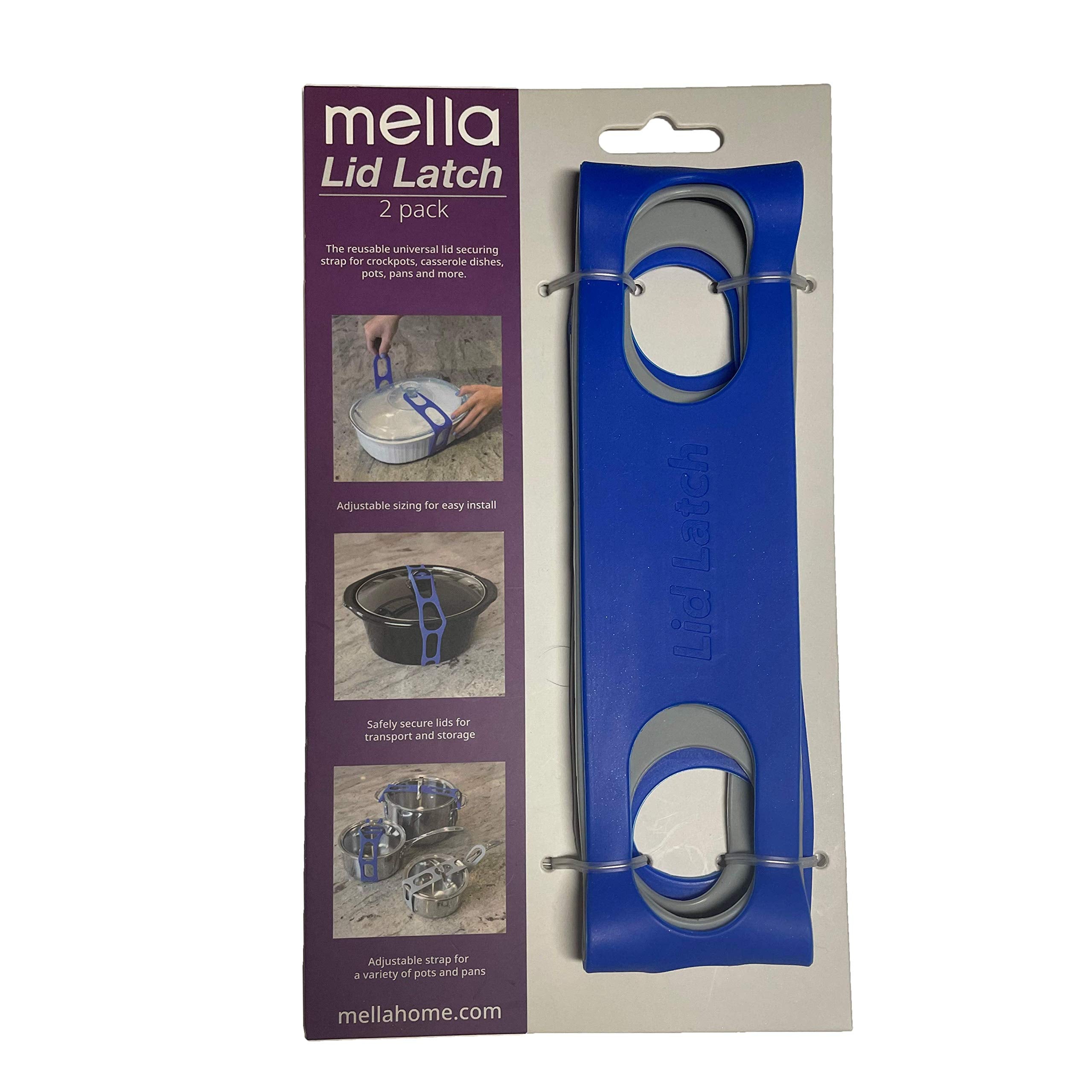 Lid Latch The Reusable Universal Lid Securing Strap For Crockpots, Casserole Dishes, Pots, Pans And More. Make It Easy To Transp