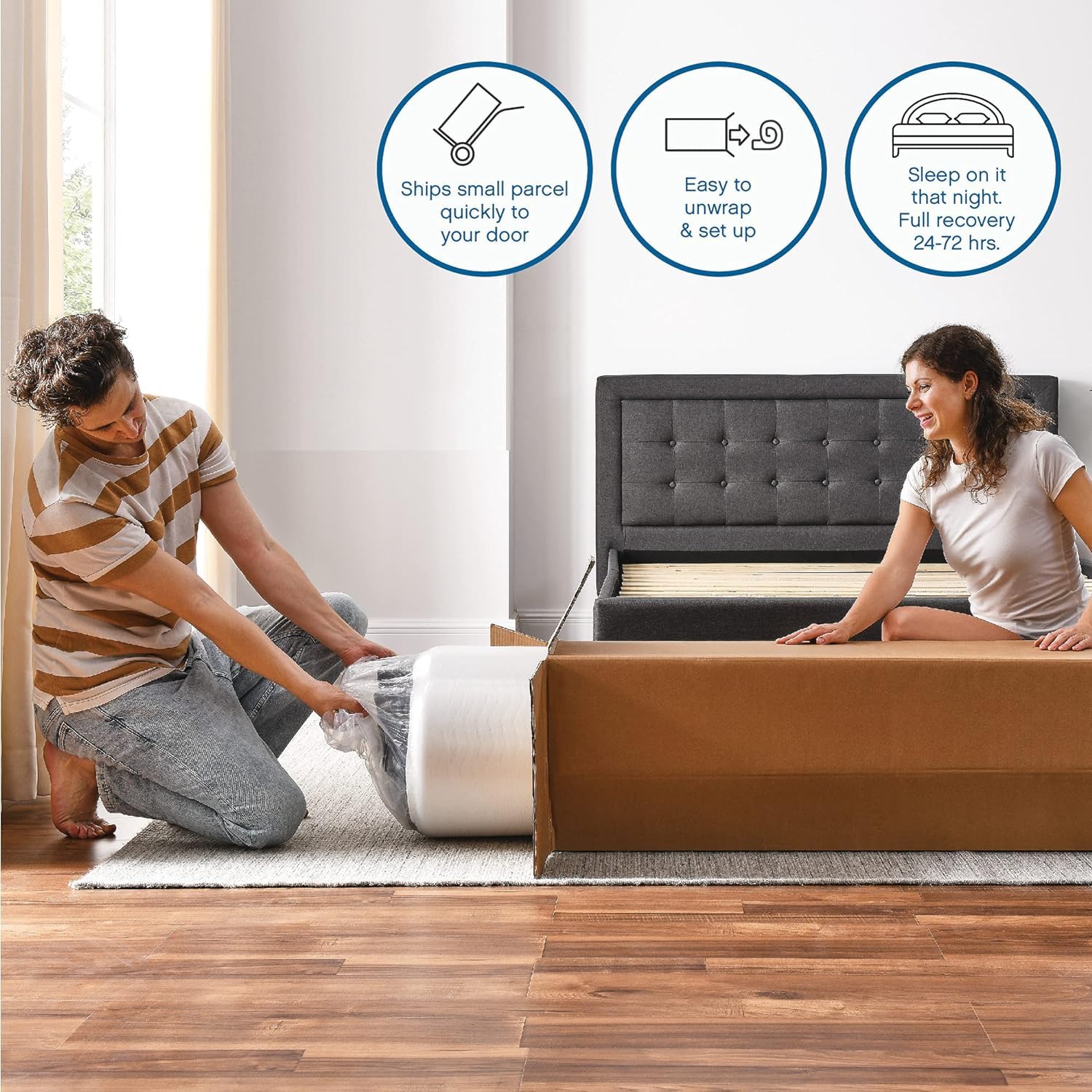 Classic Brands Cool Gel Ventilated Memory Foam 10-Inch Mattress | CertiPUR-US Certified | Bed-in-a-Box  Queen