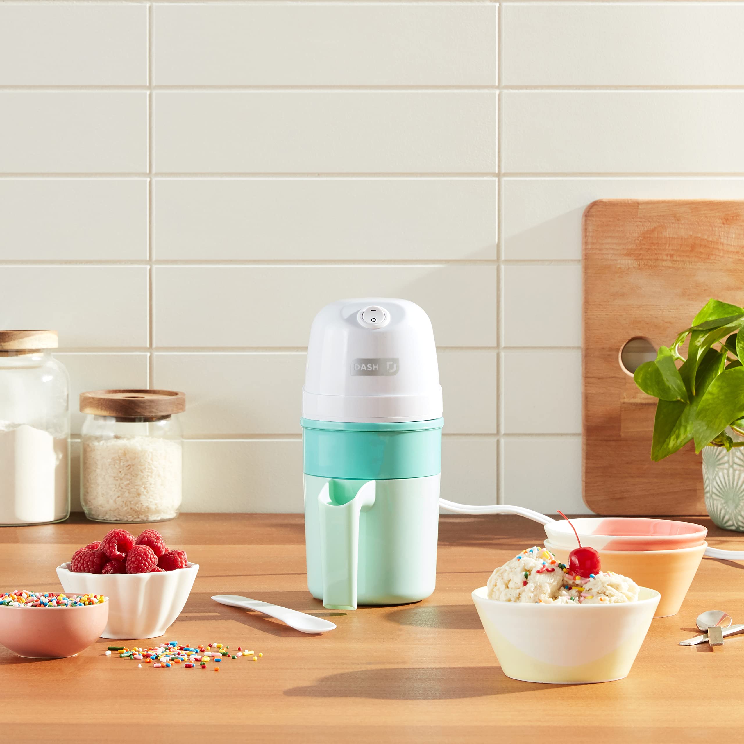 Dash My Pint Ice Cream Maker Machine (Aqua): Multi-Purpose Soft Serve Ice Cream Machine For Homemade Gelato, Sorbet, Frozen Yogu