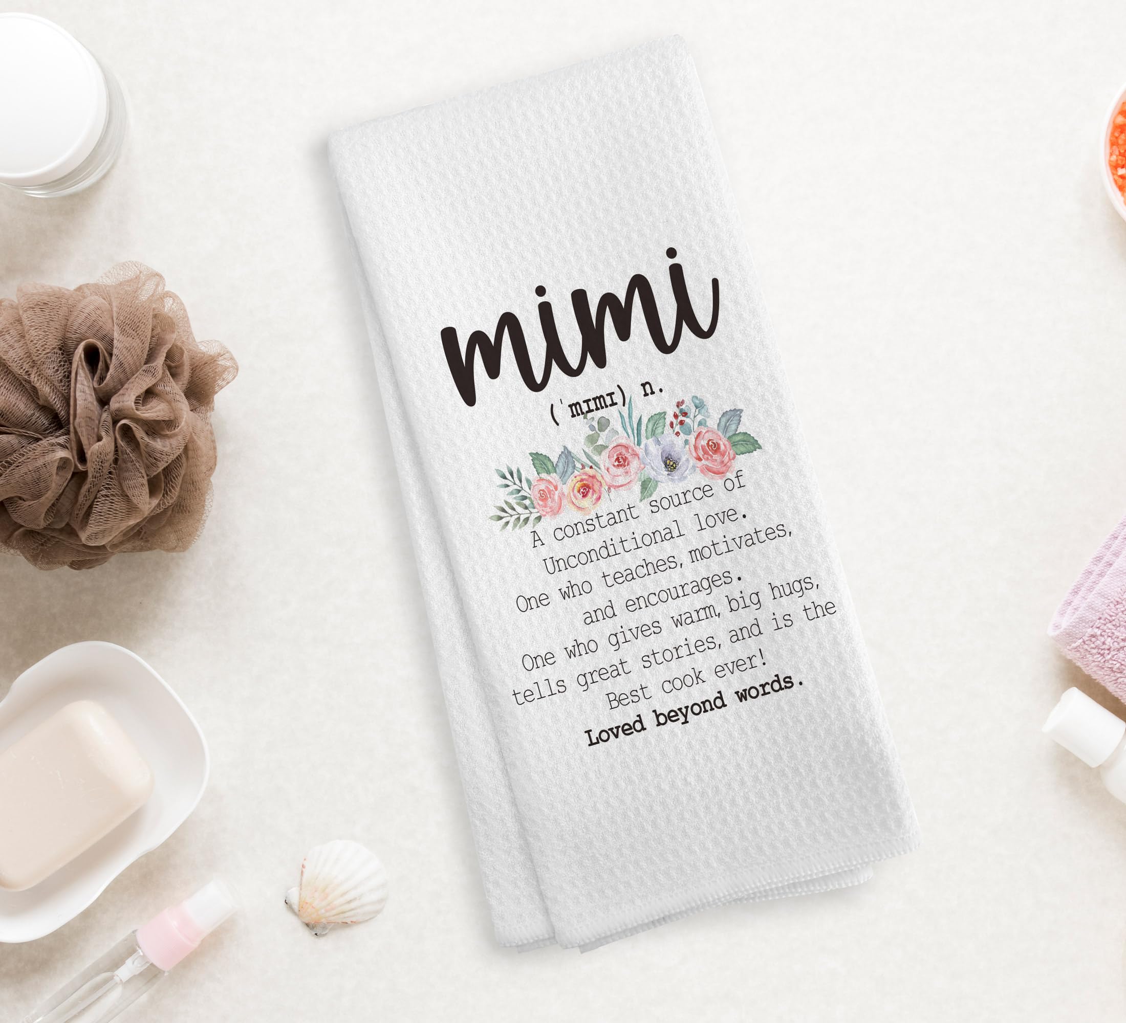 NOQL Mimi Gifts Kitchen Towels and Dishcloths, Mimi Gifts, Mimi Gifts for Grandma, Gifts for Mimi, Best Mimi Gifts Drying Cloth