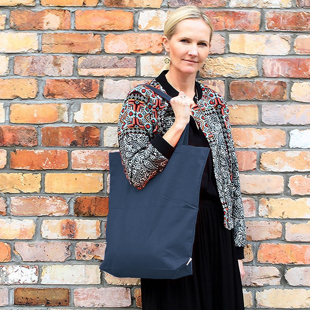 Augbunny 100% Cotton Canvas Shopping Tote Bag Grocery Bag 4-Pack