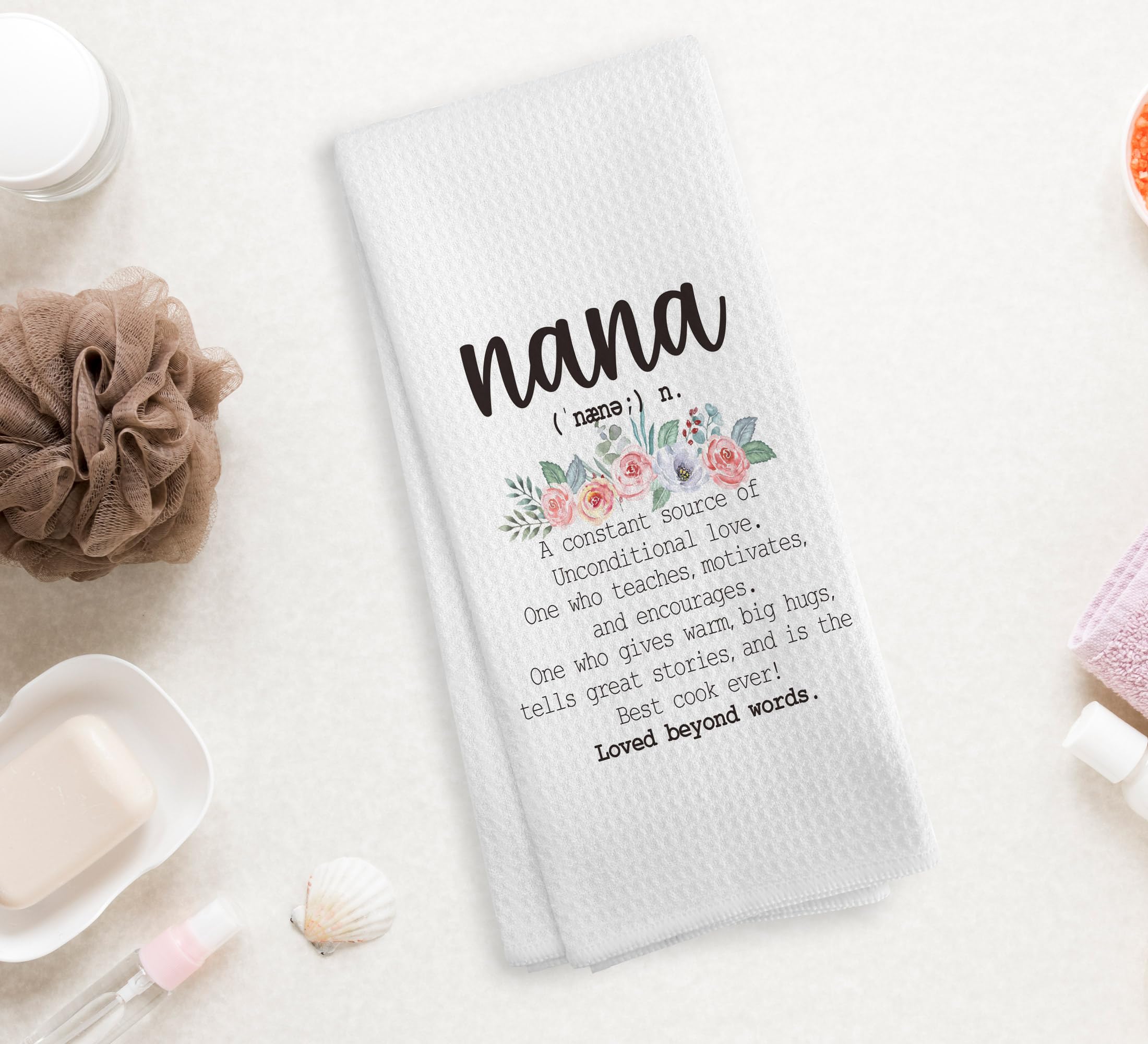 NOQL Nana Gifts Kitchen Towels and Dishcloths, Nana Gifts, Gifts for Nana, Nana Gifts from Grandkids, Grandma Gifts Drying Cloth