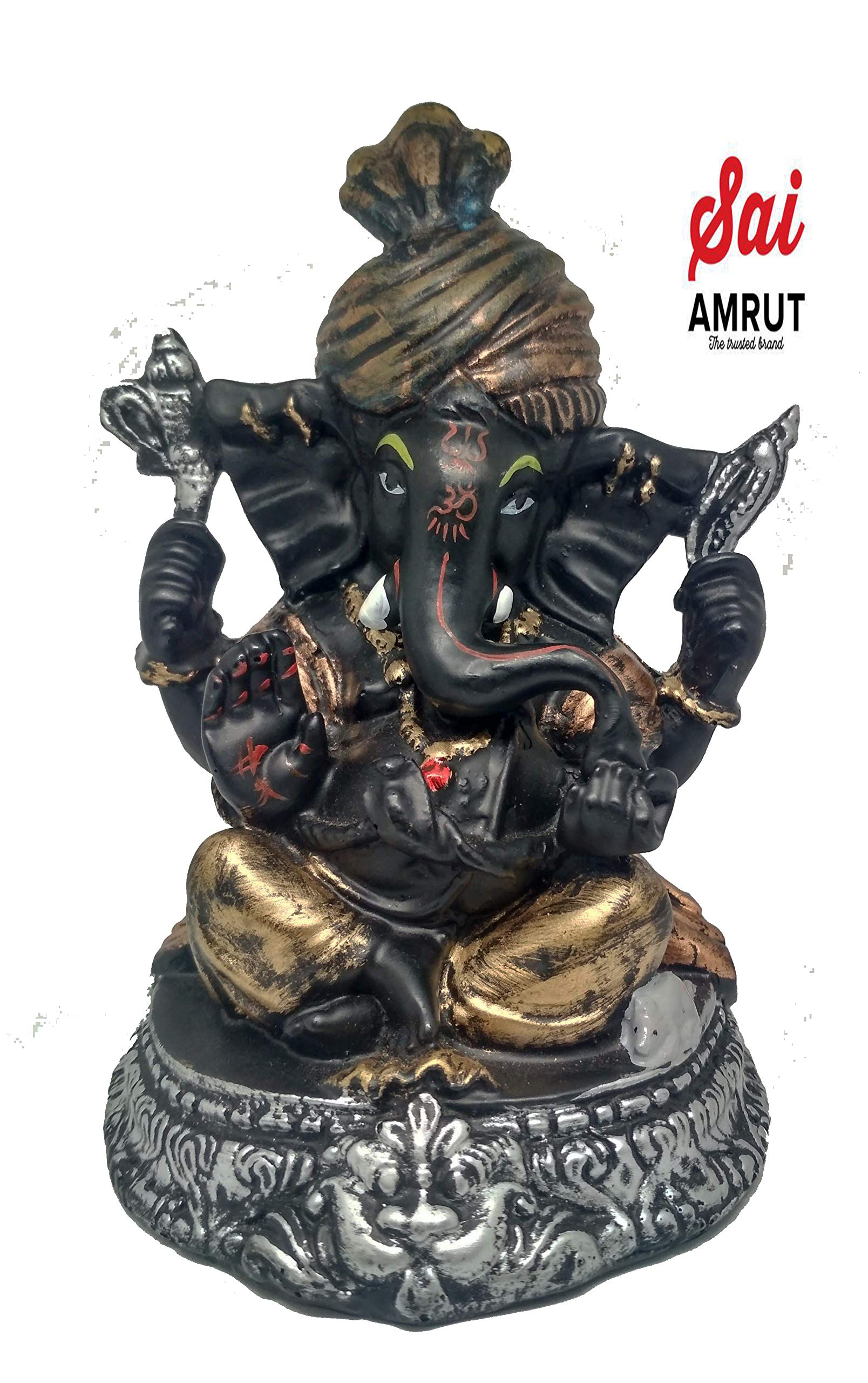 S A Gifts Sai Amrut Lord Ganesha Ganesh Ganpati Idol Hindu Figurine For Showpiece, Pooja Room 5