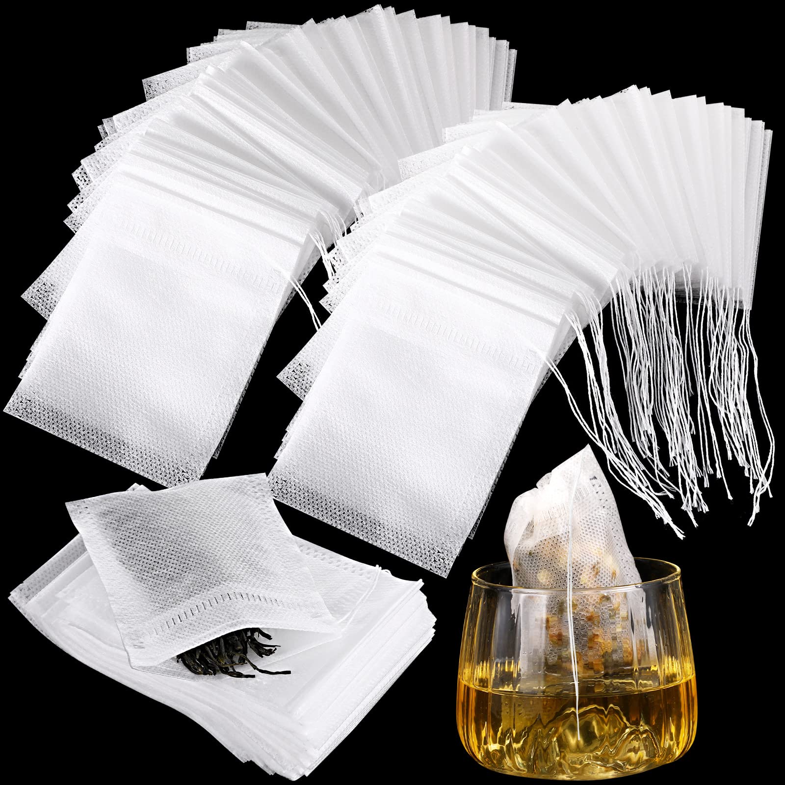 1000 Pcs Tea Bags For Loose Leaf Tea Filter Bags Disposable Empty Tea Bags For Loose Leaf Tea With Drawstring For Spice Sachet B