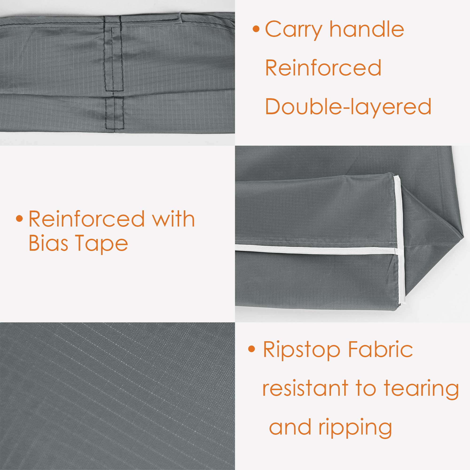 BeeGreen Grey Reusable Shopping Bags Wholesale Gray Reusable Grocery Bags Bulk Foldable-Machine Washable with Zipper Storage Pou