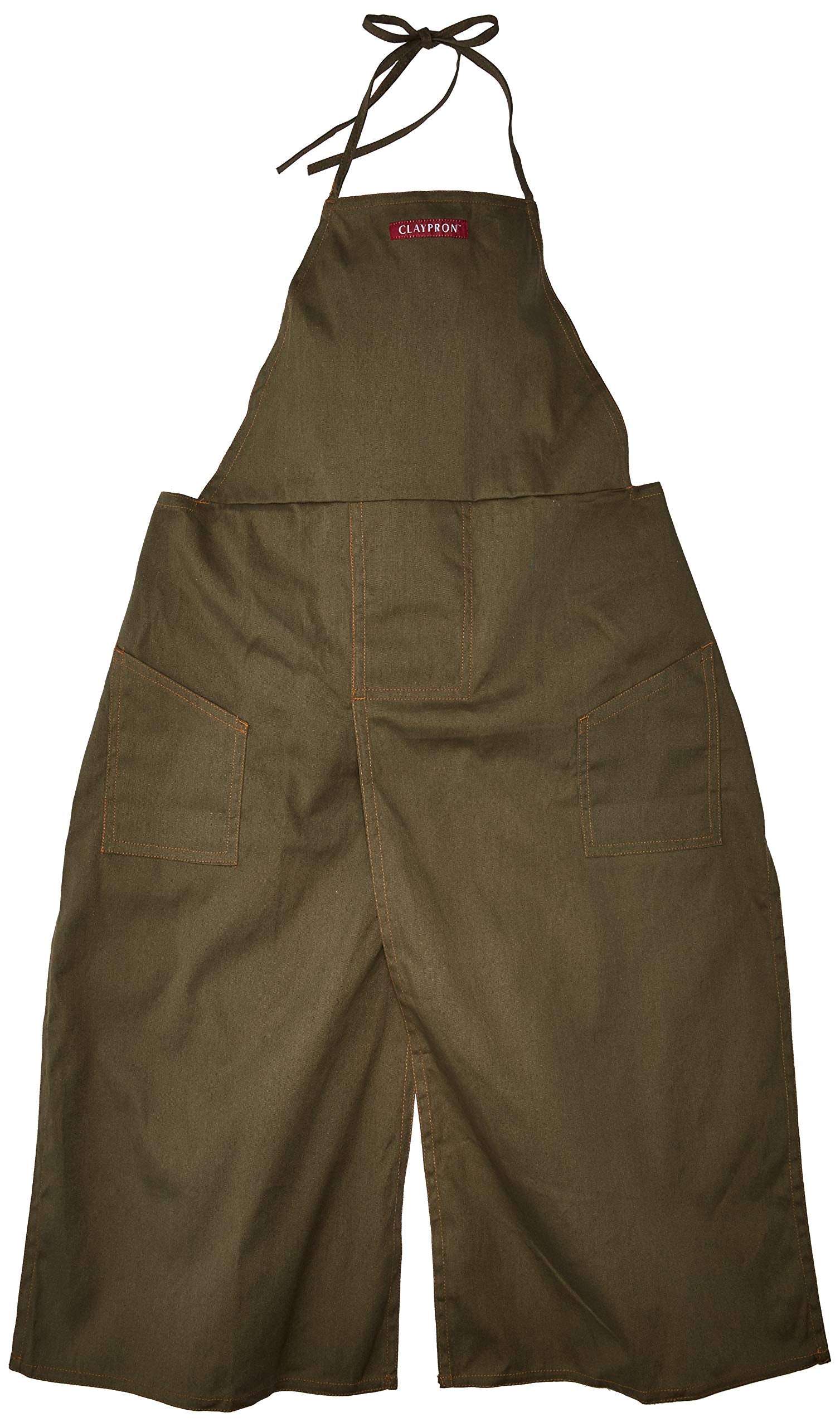 Claypron Artist Kitchen Apron (Olive Green)