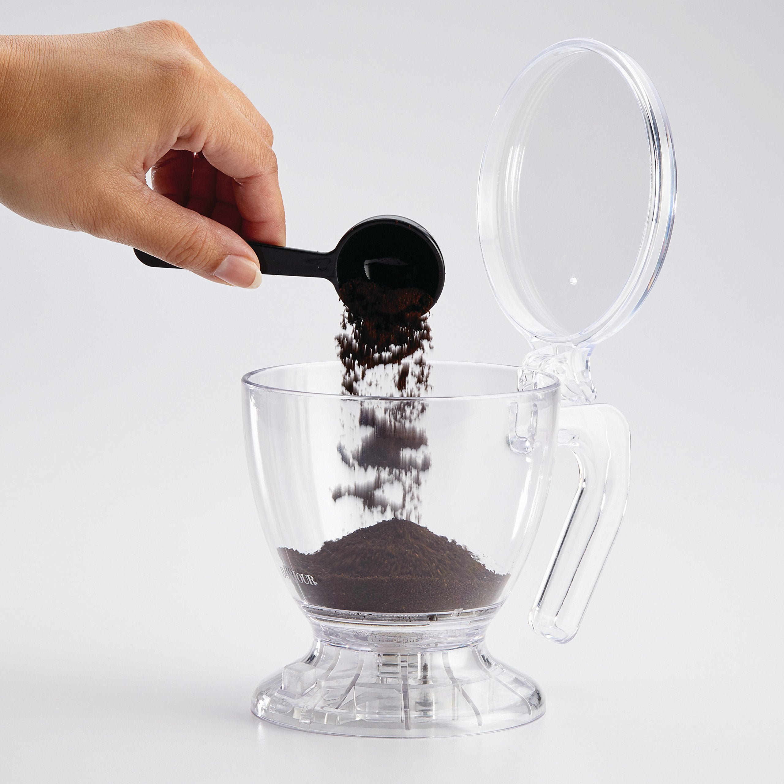 Bonjour Coffee & Tea Smart Brewer, 19.5 Ounce, Clear