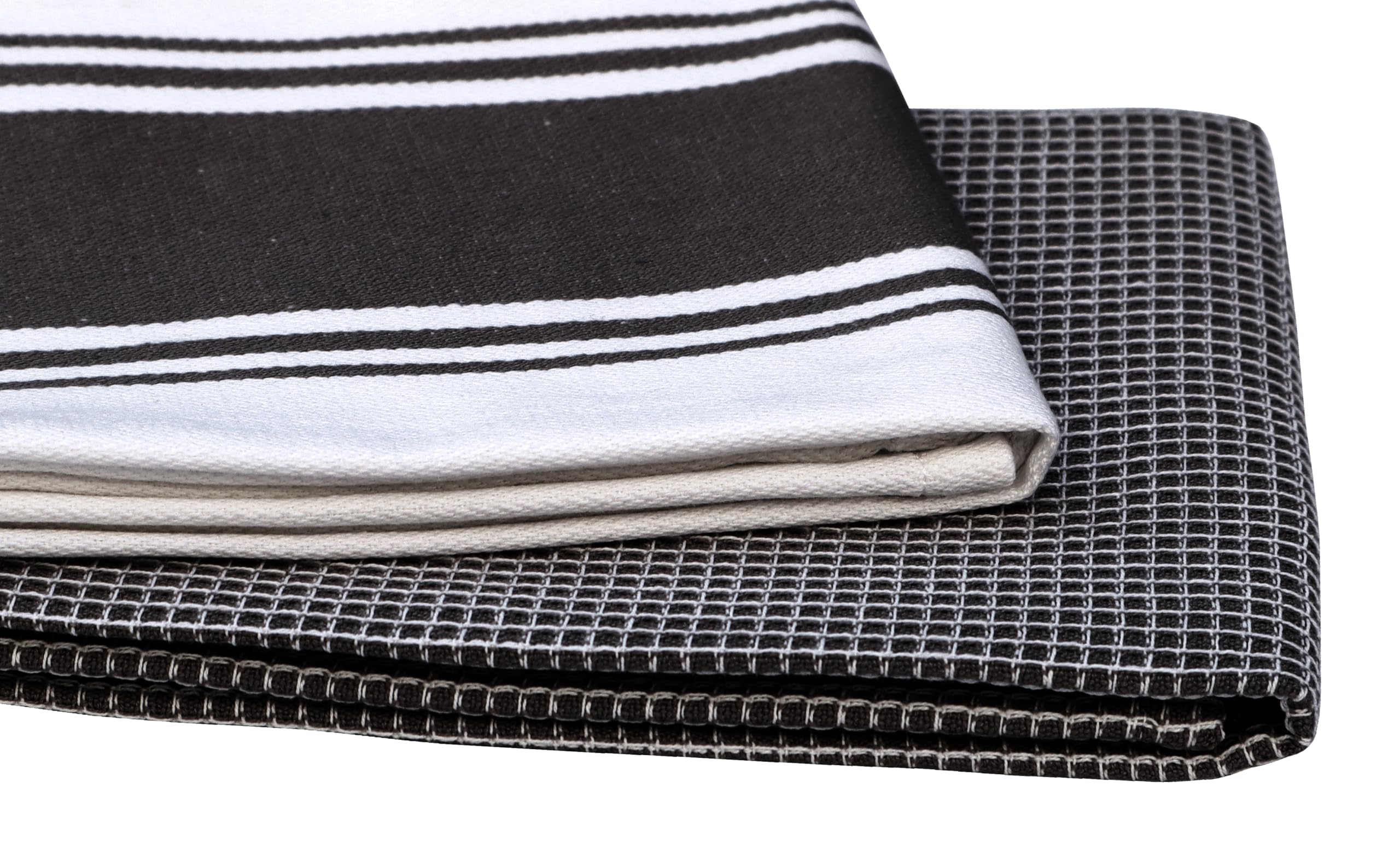 Amour Infini Cotton Kitchen Towels - Set Of 4 Highly Absorbent, Ultra Soft Waffle Weave Tea Towel With Hanging Loop - 20X28 Inch