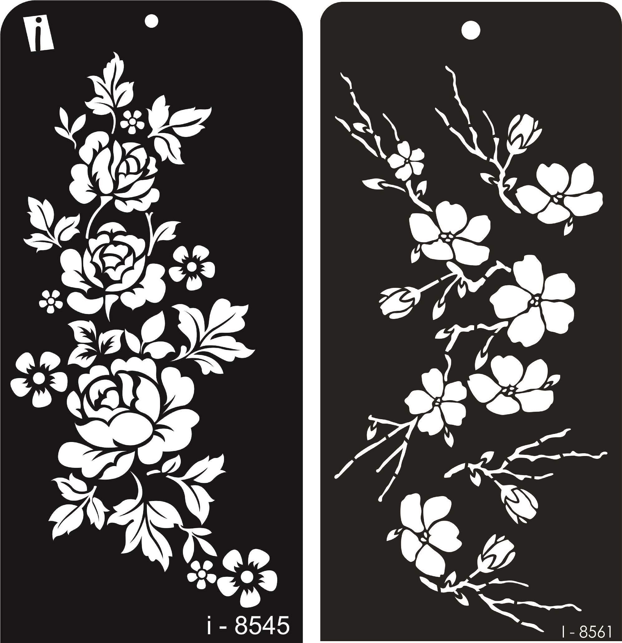 iCraft Decorative Layering Template Craft Stencil (i8545/8561) Set of 2 Craft Stencils