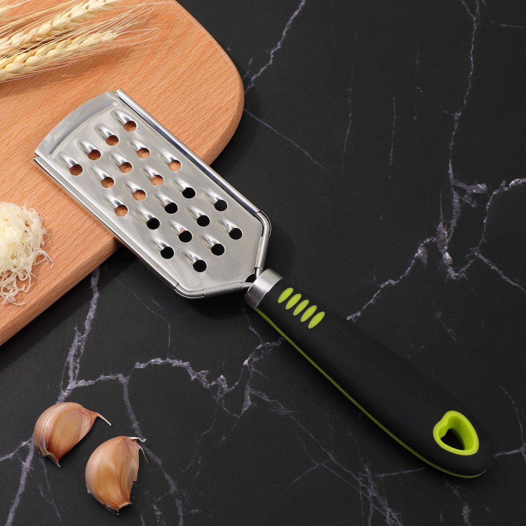 uxcell Stainless Steel Cheese Grater with Handle - Handheld Grater for Parmesan Cheese, Vegetables, and Potatoes, Model a20091600ux0219