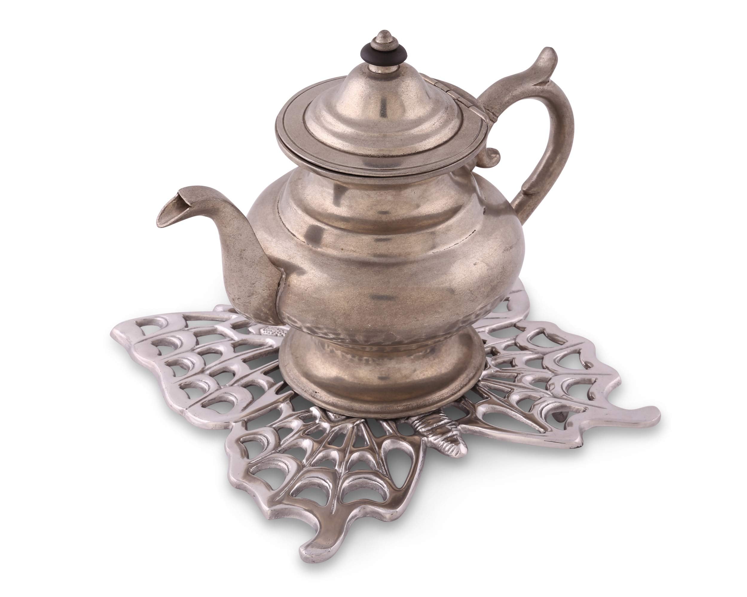 Arthur Court Designs Metal Aluminum Butterfly Stovetop/Table Trivet Hot Pans Pots Dishes Or Teapot 8.5 Inch Long