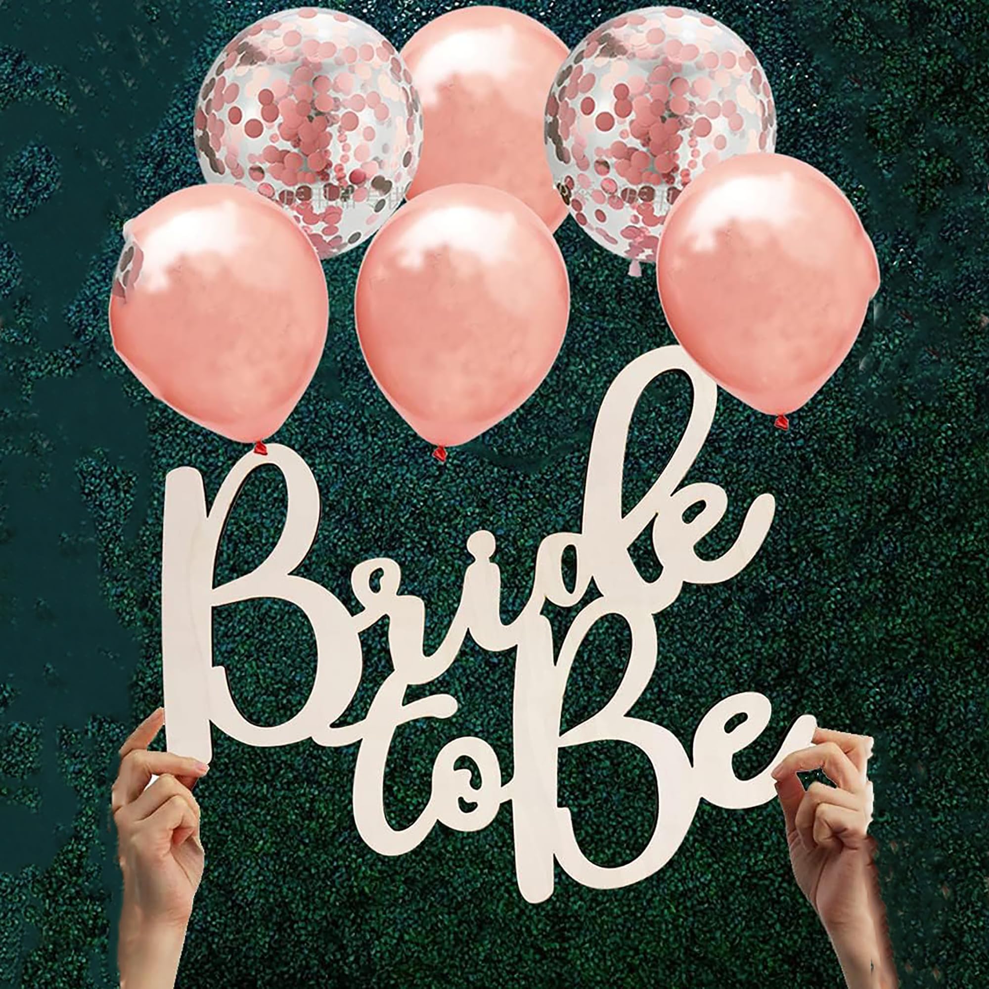Cliths Wooden Bride to Be Sign Rustic Bridal Shower Decorations Photo Booth Props for Bachelorette Party Supplies, Wedding Party