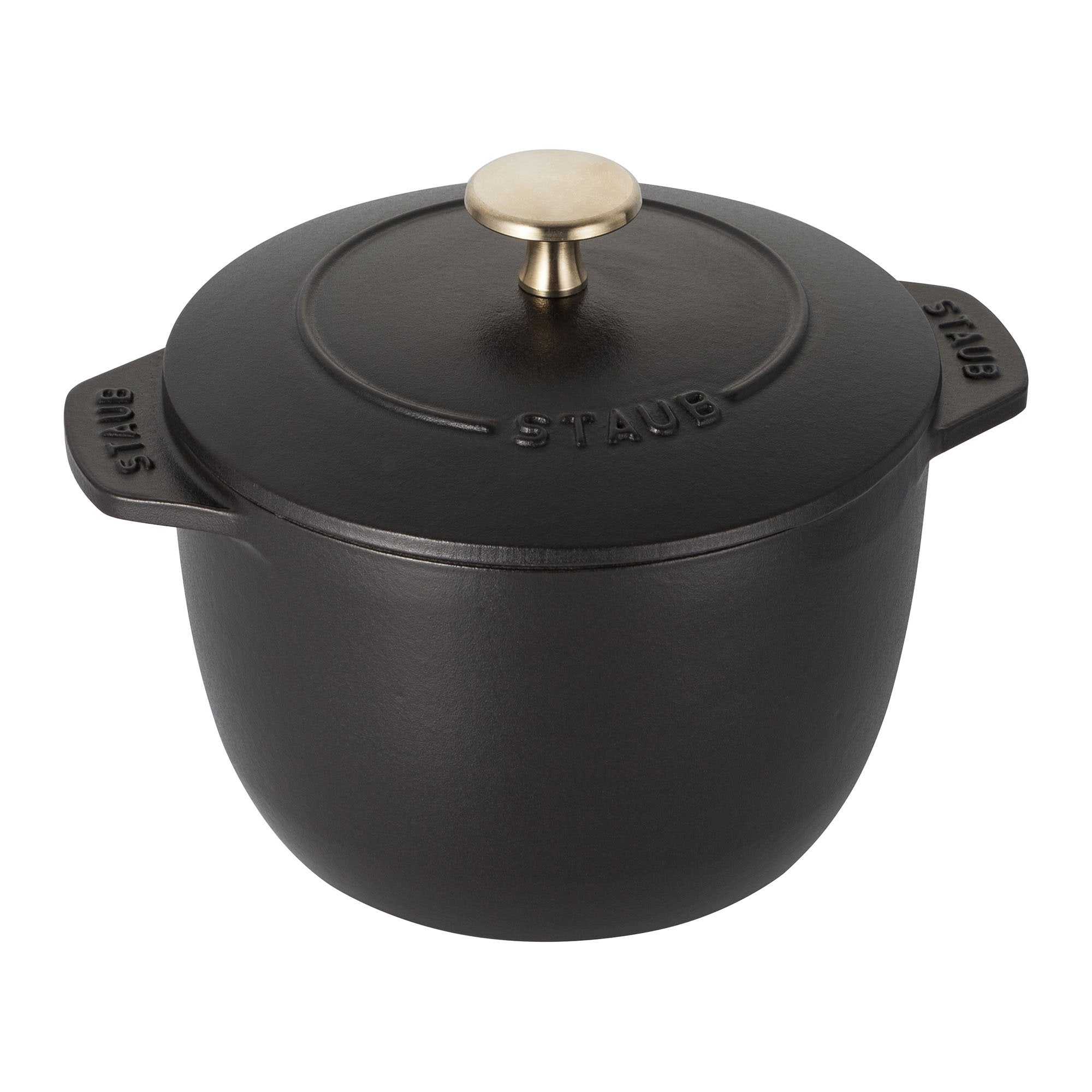 Staub Cast Iron 0.75-Qt Petite French Oven - Matte Black, Made In France