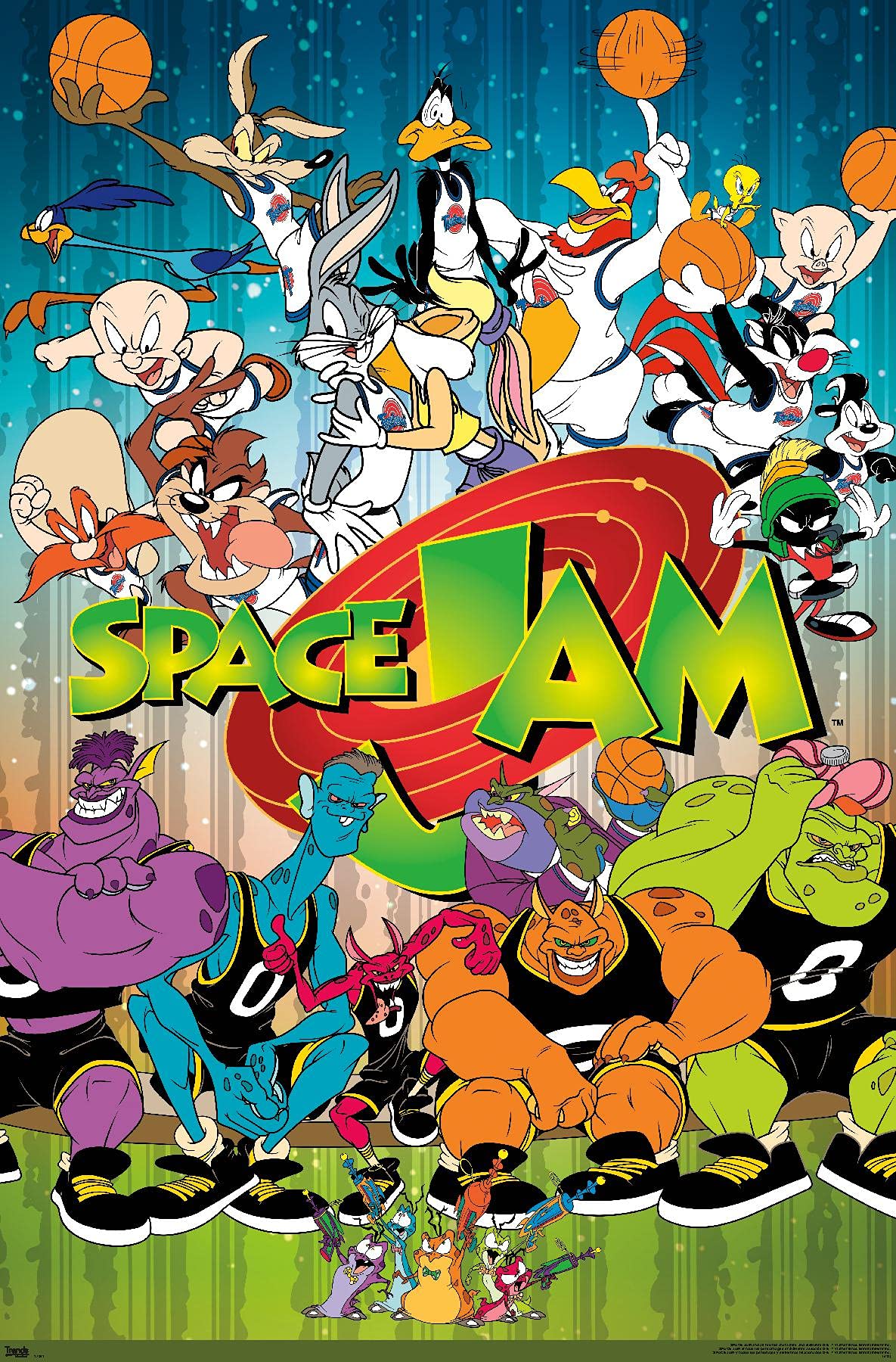 Trends International Looney Tunes: Space Jam - Classic Wall Poster, 22.375'' X 34'', Unframed Version
