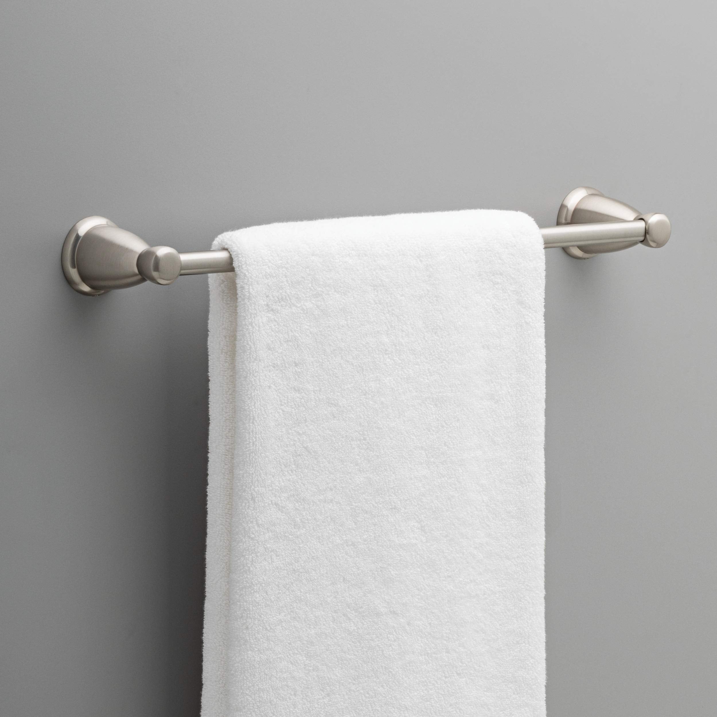 Franklin Brass Kinla (5-Pack) Bathroom Set Satin Nickel 18'' And 24'' Towel Bar Racks,Toilet Paper Holder, Hand Towel Holder, Ho