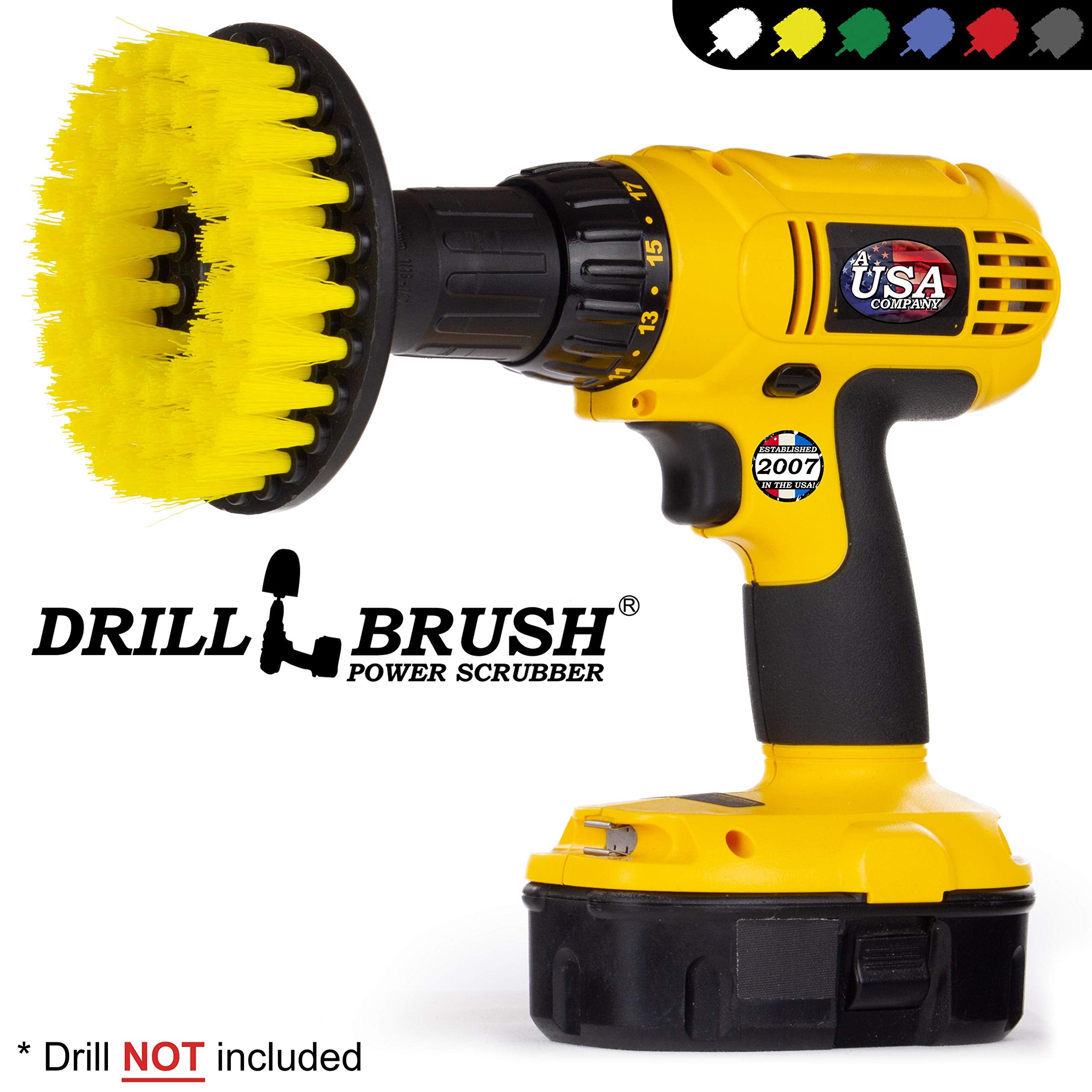 Bathroom Cleaning Brush - Grout And Tile Cleaning Brush - Shower Cleaning Brush - Corner Scrub Brush - Bathtub Cleaner Brush - T