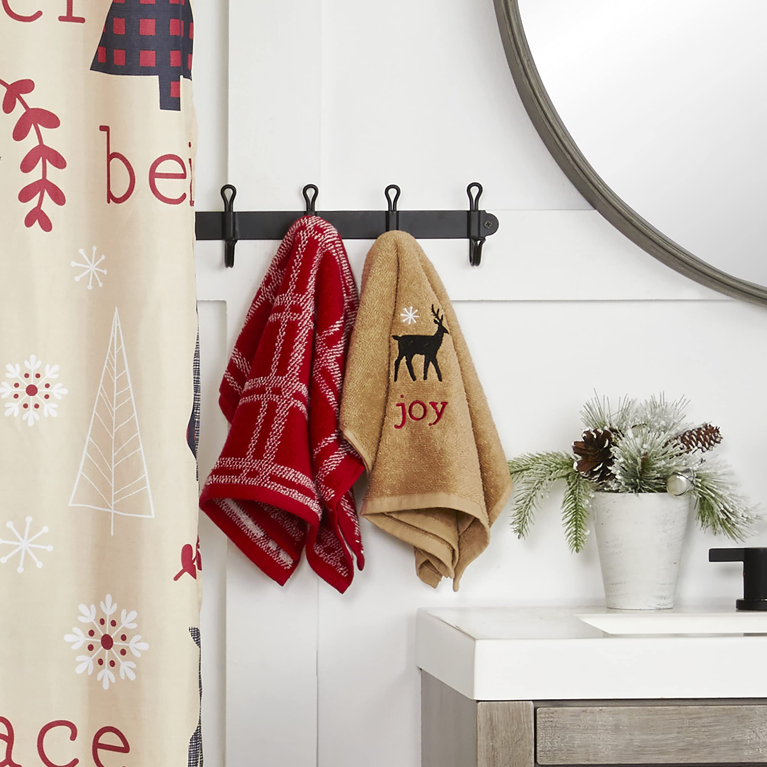 Skl Home Cozy Home Hand Towel (2-Pack), Taupe