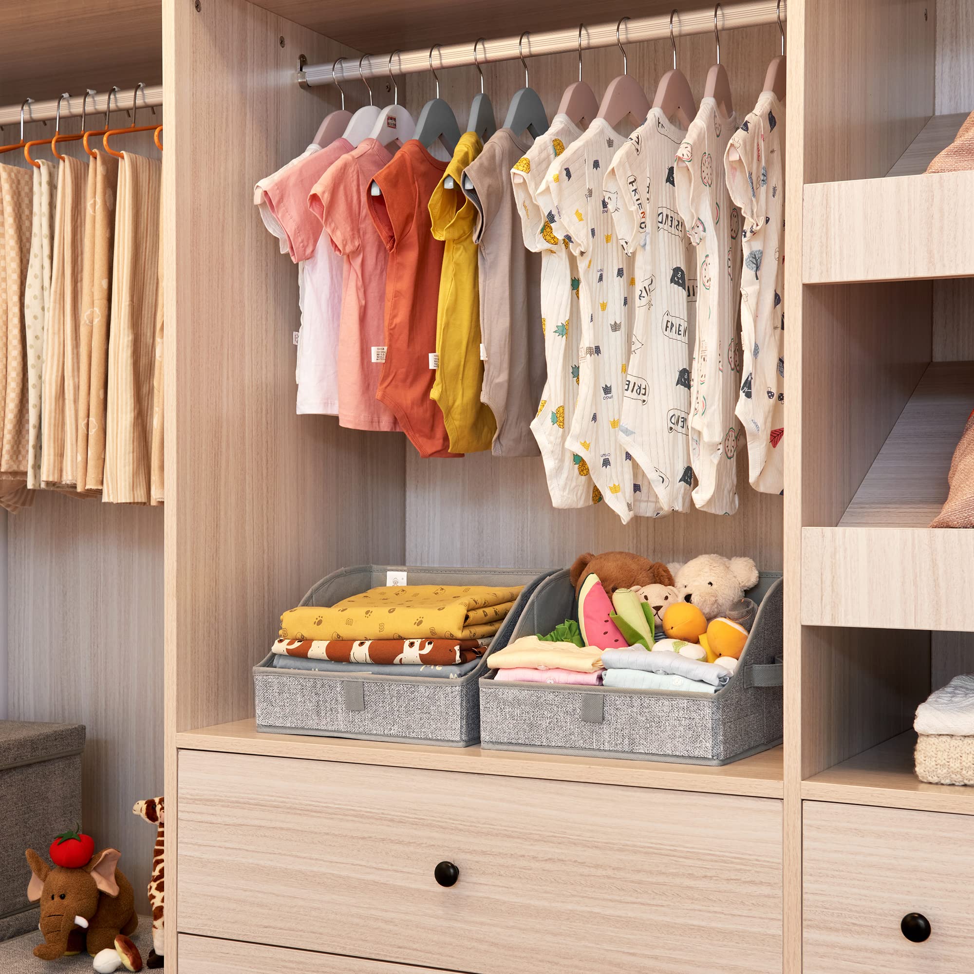 Granny Says Trapezoid Storage Bin, Closet Shelf Organizers, Fabric Storage Bins With Handles, Closet Shelf Organizers And Storag