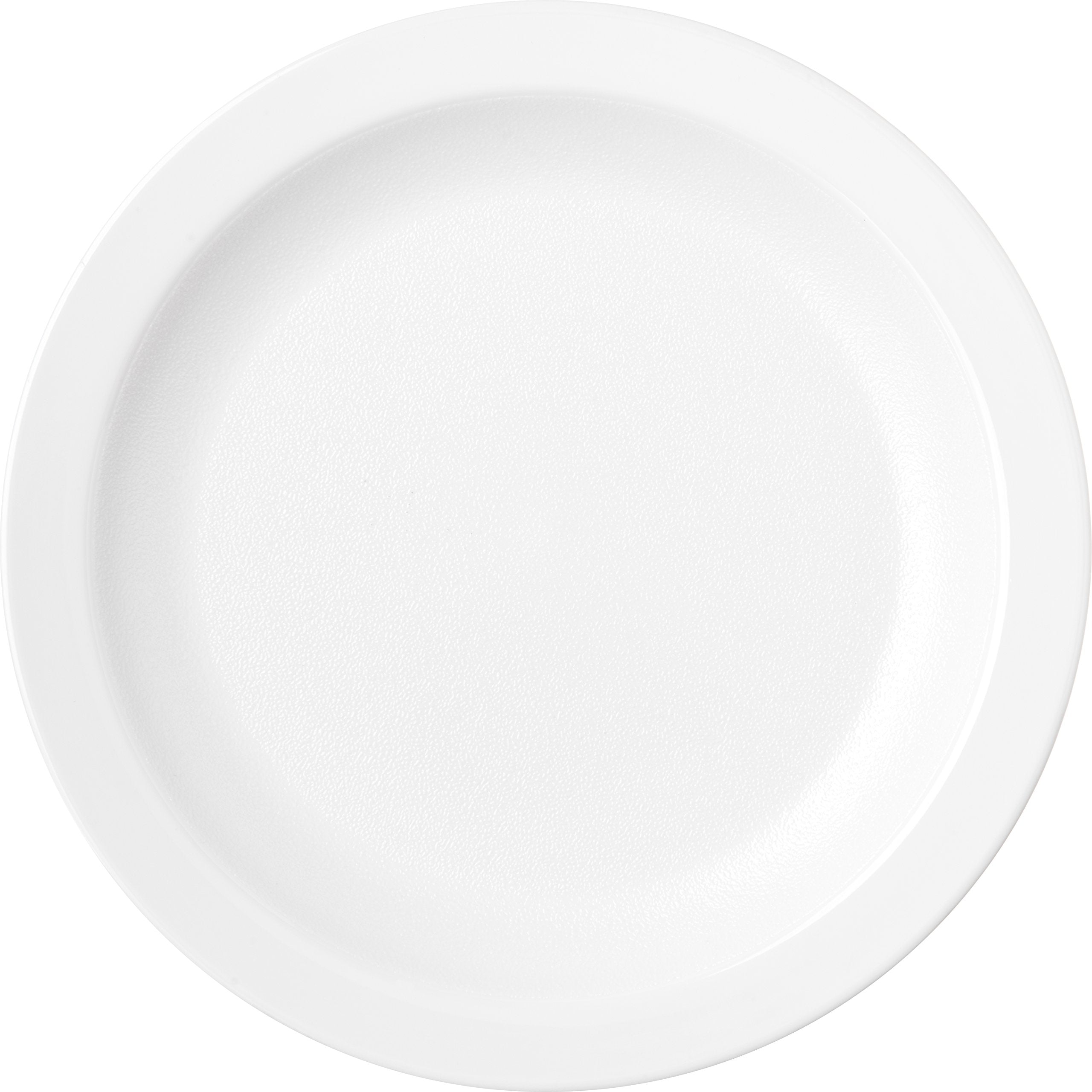 Carlisle Foodservice Products Reusable Plastic Plate Dining Plate With Narrow Rim For Home And Restaurant, Melamine, 6.5 Inches,