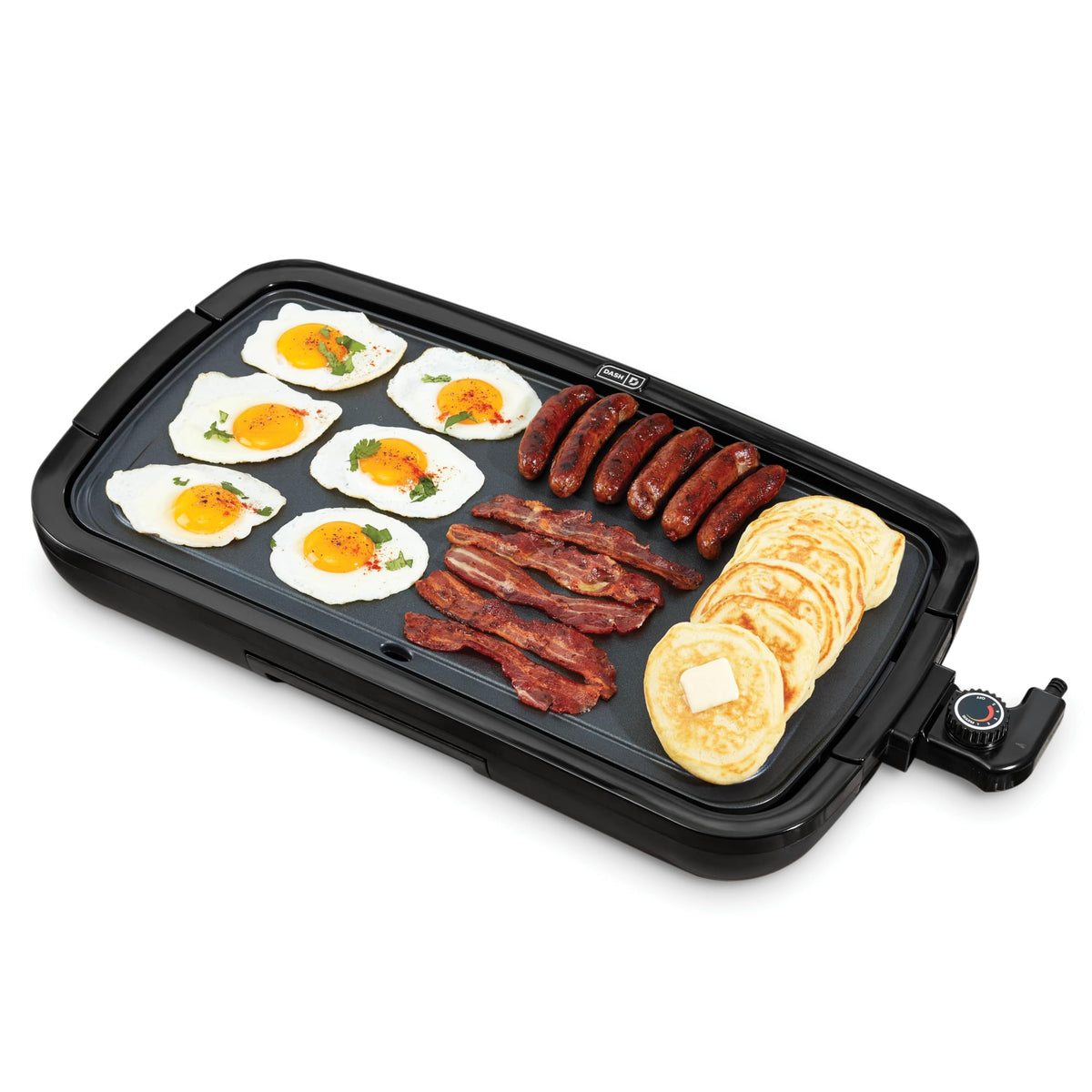 Dash Deluxe Everyday Electric Griddle With Dishwasher Safe Removable Nonstick Cooking Plate For Pancakes, Burgers, Eggs And More
