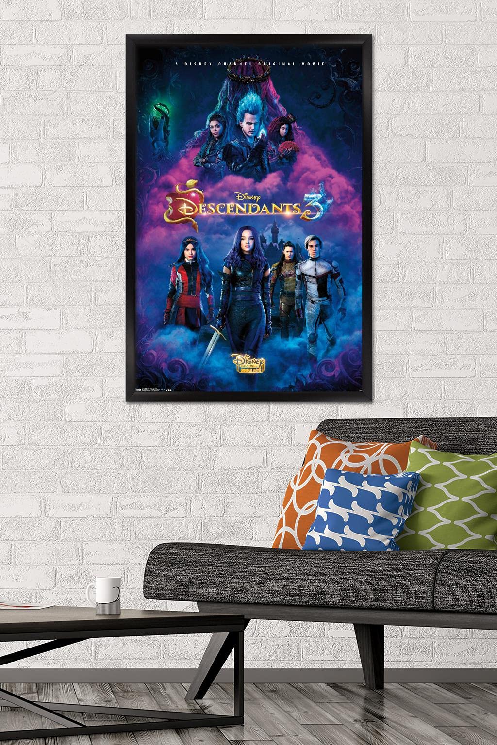 Trends International Disney Descendants 3 - One Sheet Wall Poster, 22.375'' X 34'', Black Framed Version