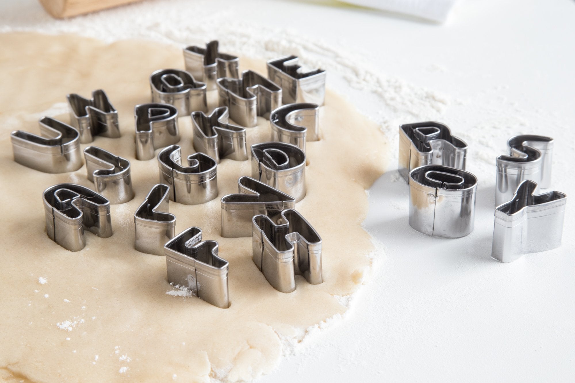 Fox Run Alphabet Cookie Cutters, 26 Piece, Metallic