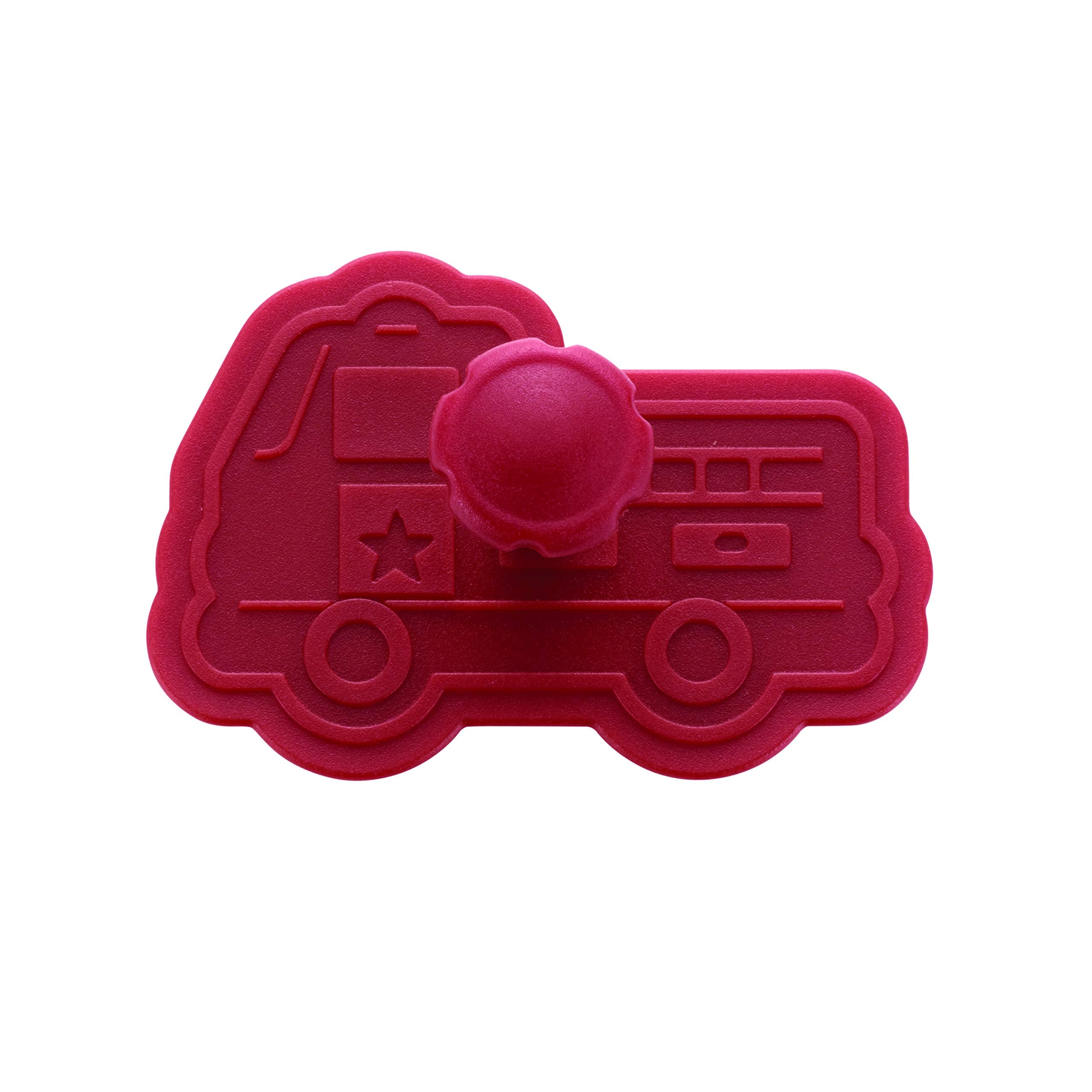 Cake Boss Decorating Tools 4-Piece Work Truck Fondant Press Set  Red