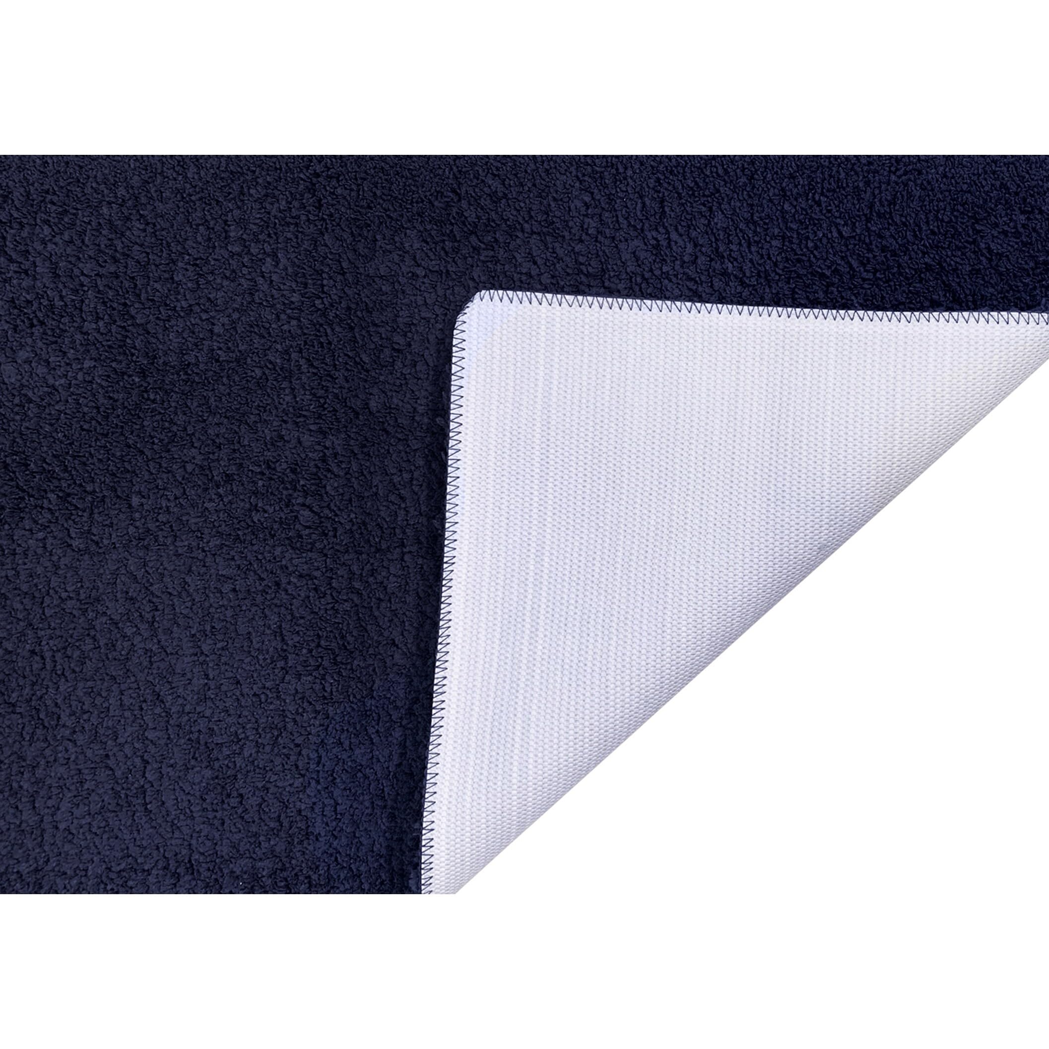 Better Trends Micro Plush Collection Tufted 100% Polyester 24 x 40 Bath Rug, Navy
