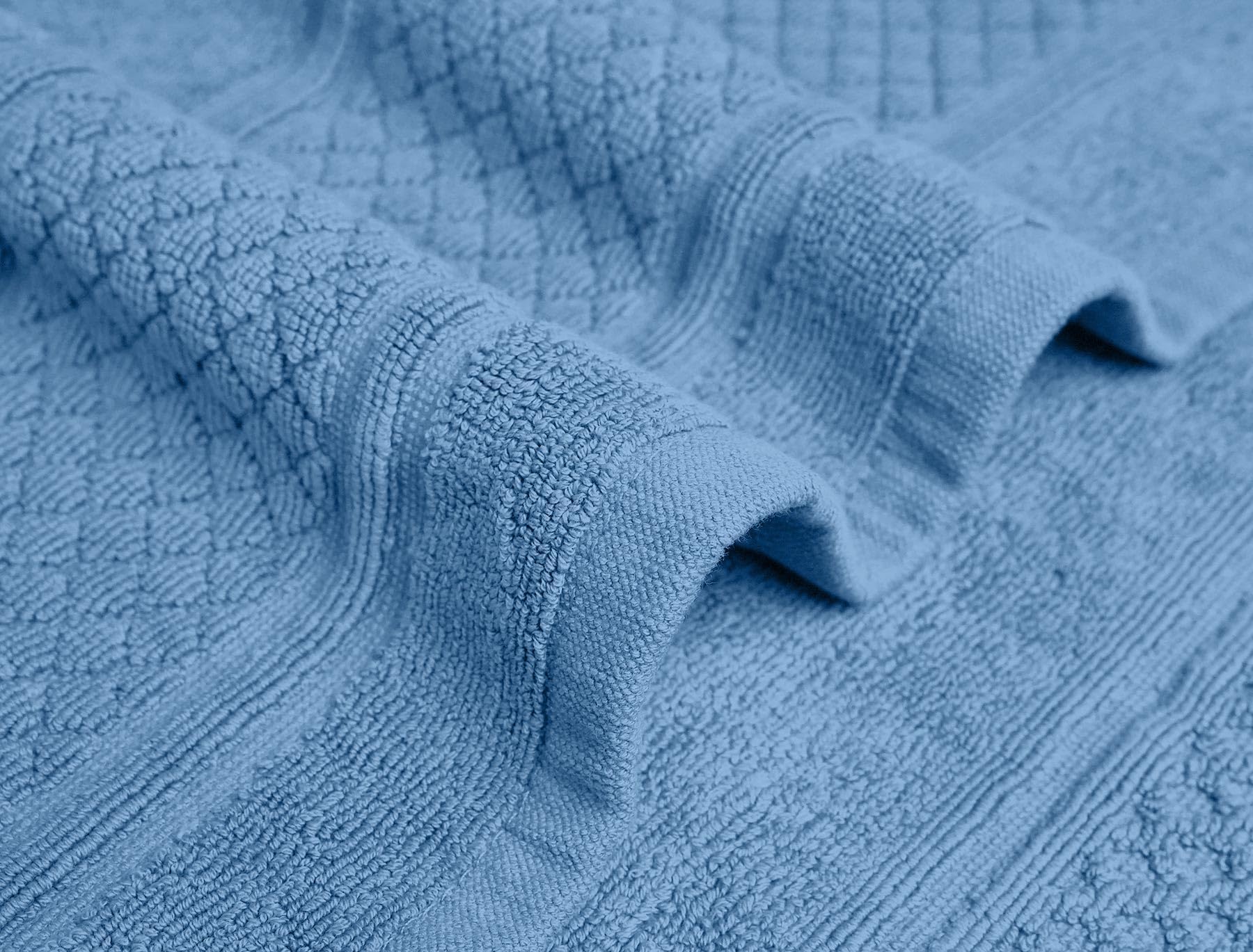 Avalon Bath Mats for Bathroom - Absorbent Bathroom Mats Quick Dry Bath Mat - 100% Cotton Bath Mats Soft Bathroom Floor Mat - SkyBlue Bath Mat Absorbent Bath Mat Set of 2 (22x34 Inches)
