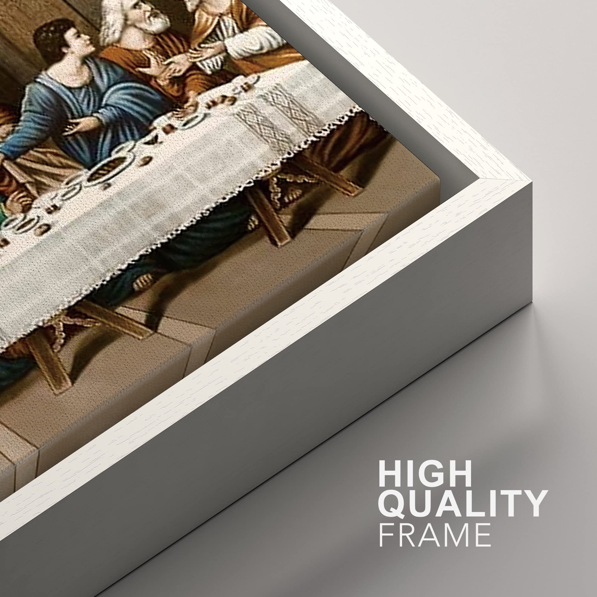 Idea4Wall Framed Canvas Print Wall Art The Last Supper By Leonardo Da Vinci Coastal Historic Illustrations Renaissance Tradition