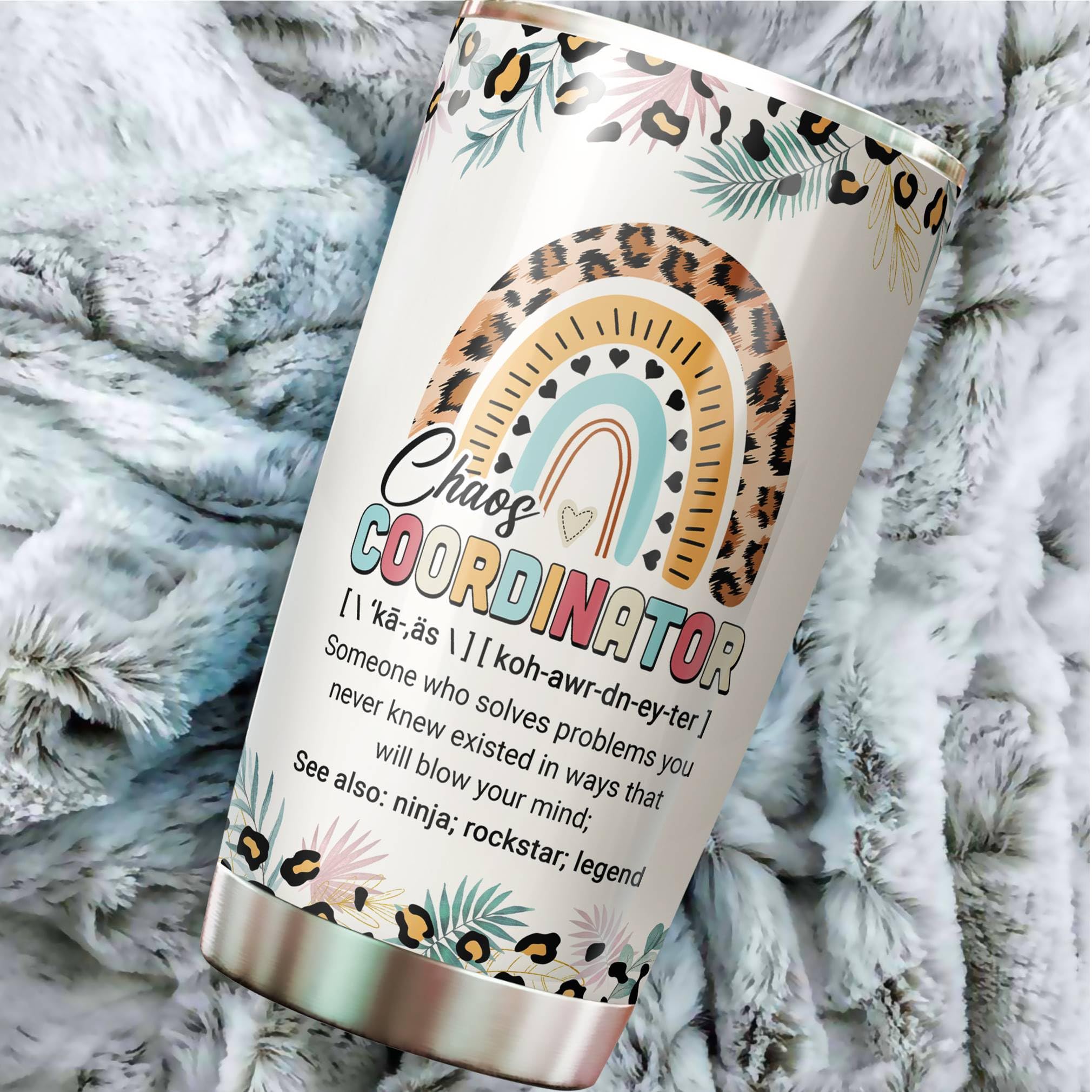 Gifts For Boss - Chaos Coordinator Tumbler - Birthday Gifts For Mom, Boss Lady - Gifts For Women - Teacher Appreciation Gifts -