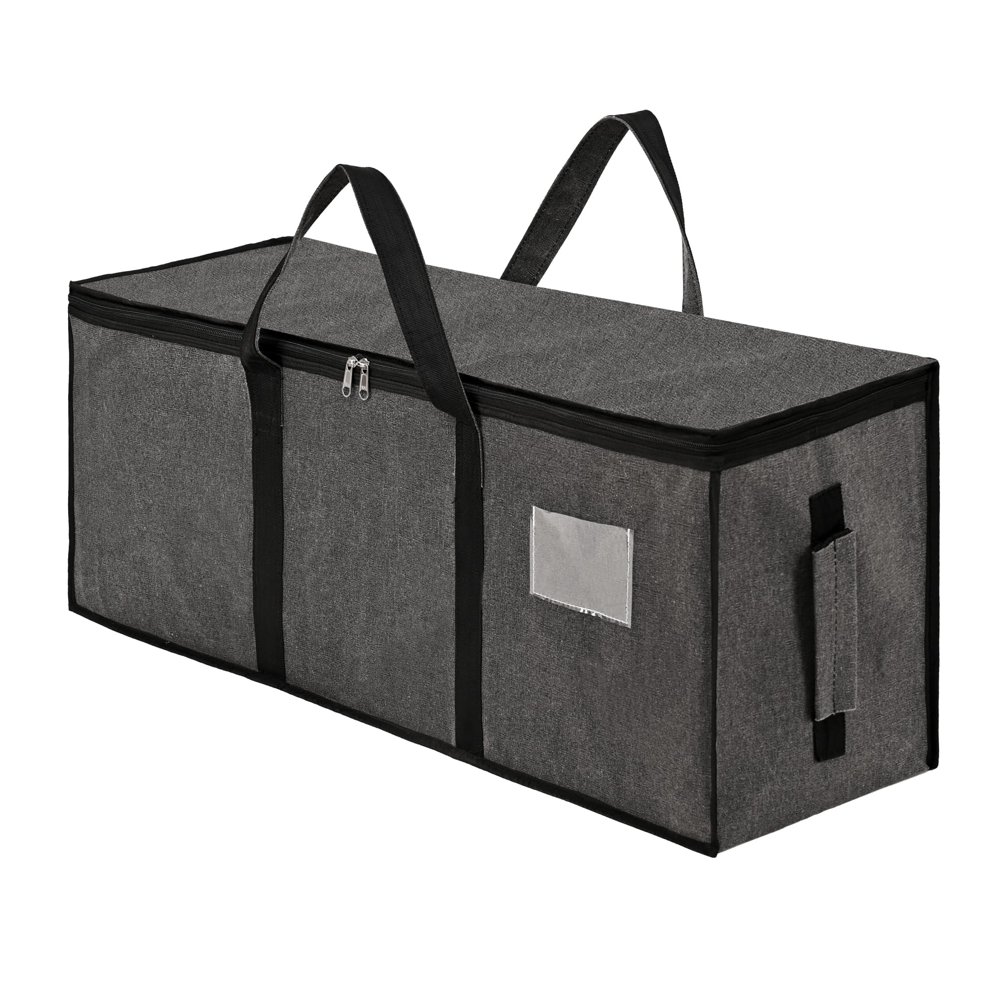 Kuber Industries 2 Compartments | Extra Large Moisture Proof 236 L Heavy Duty 1680 Denier Nylon MultiPurpose Toys Storage Bag/S