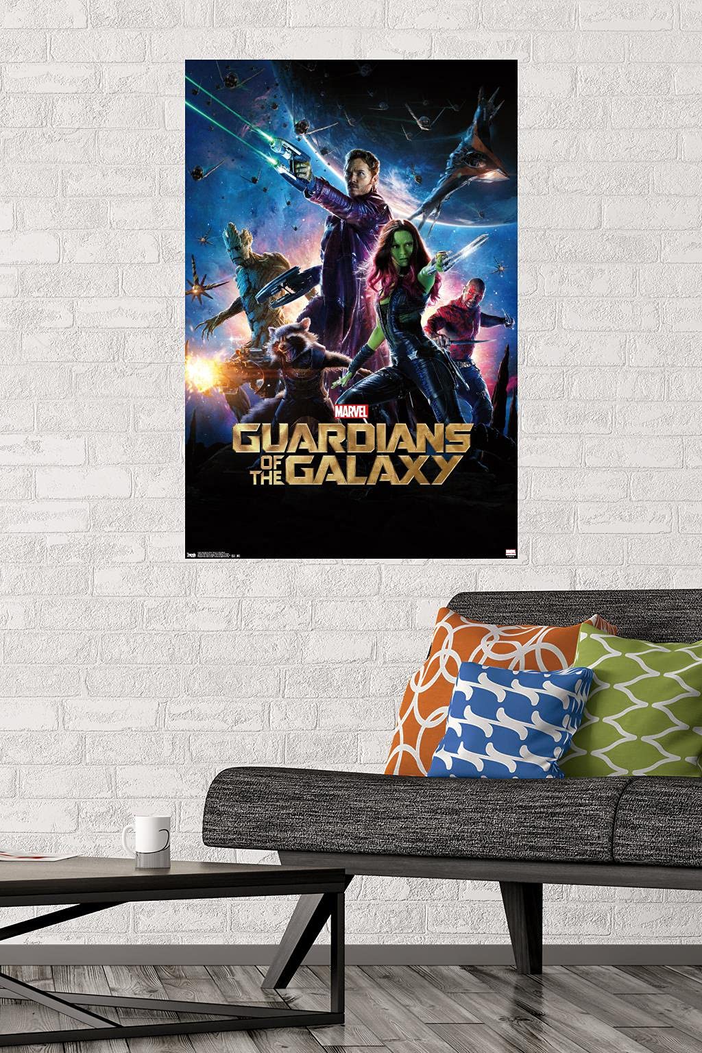 Trends International Marvel Cinematic Universe - Guardians Of The Galaxy - One Sheet Wall Poster, 22.375'' X 34'', Premium Unfra