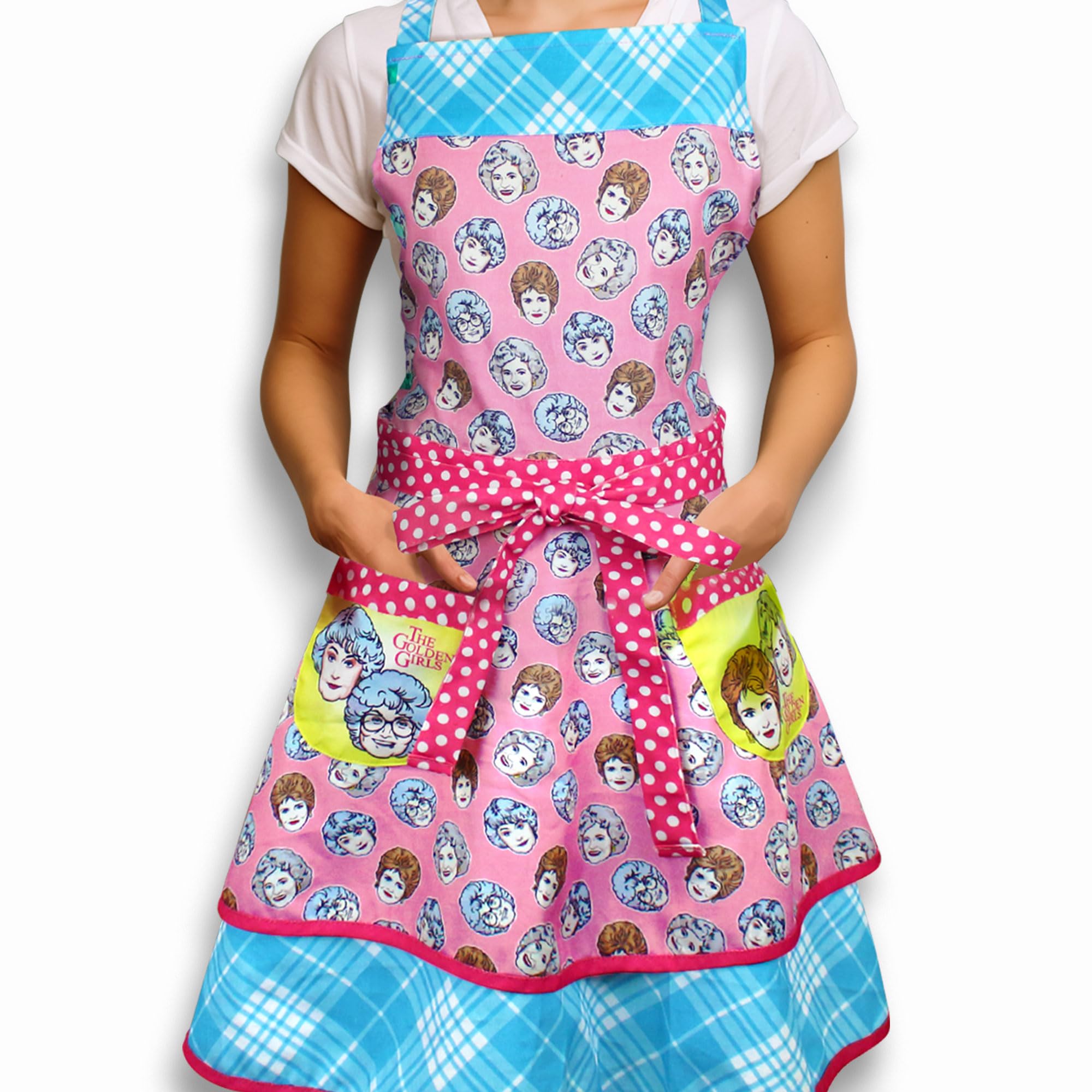 Golden Girls Kitchen Apron - Officially Licensed Tv Series Apparel, Vintage Style Cooking And Baking Gift, Retro Fashion Accesso