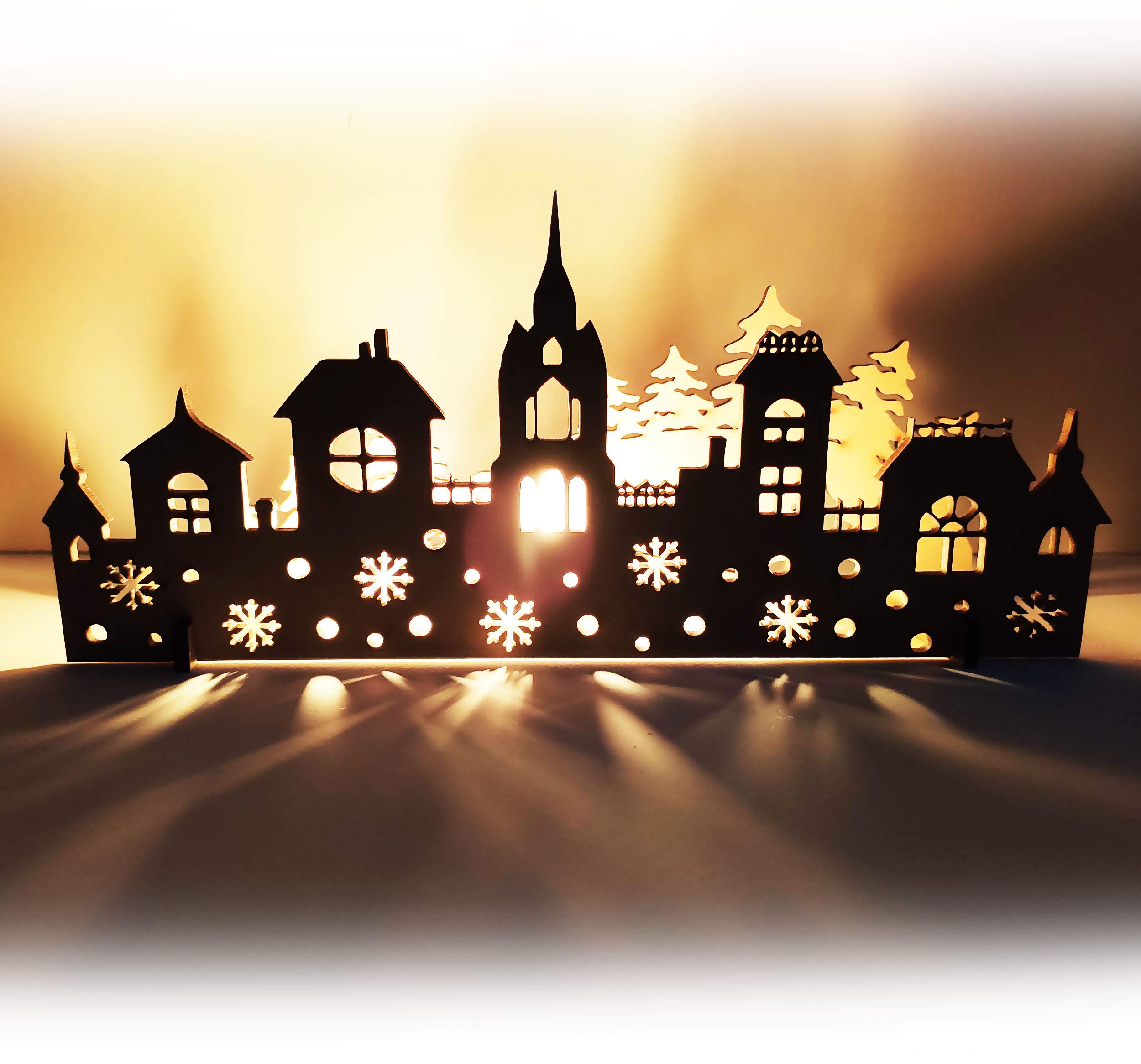 Incredible Gifts India Christmas Decorations For Home | Christmas Decorations Items - Seven Tower Shadow Light Without Candle (W