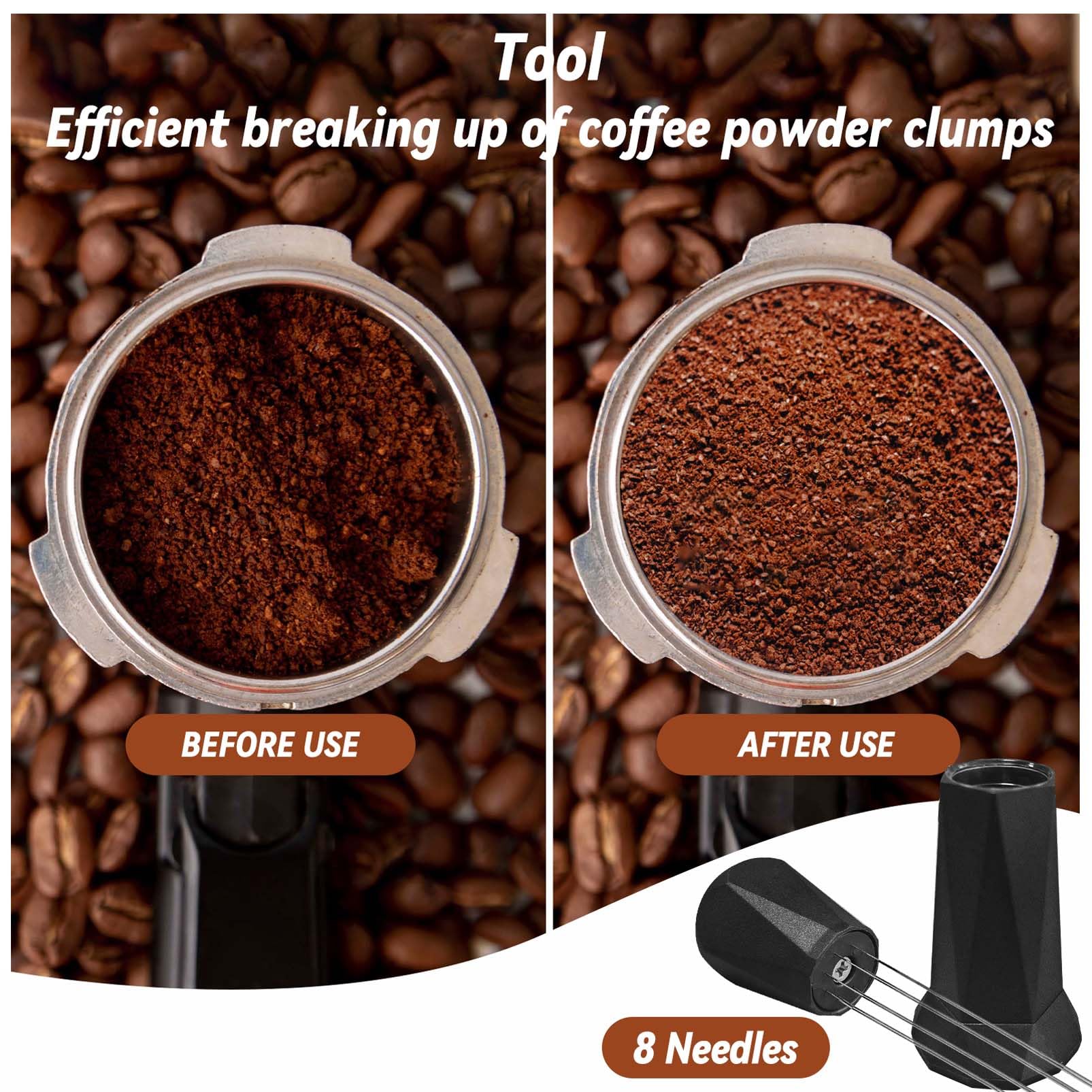 Espresso Tamper, Coffee Tamper With Espresso Distribution Tool, Espresso Tamper Mat, Espresso Dosing Funnel, Espresso Accessorie