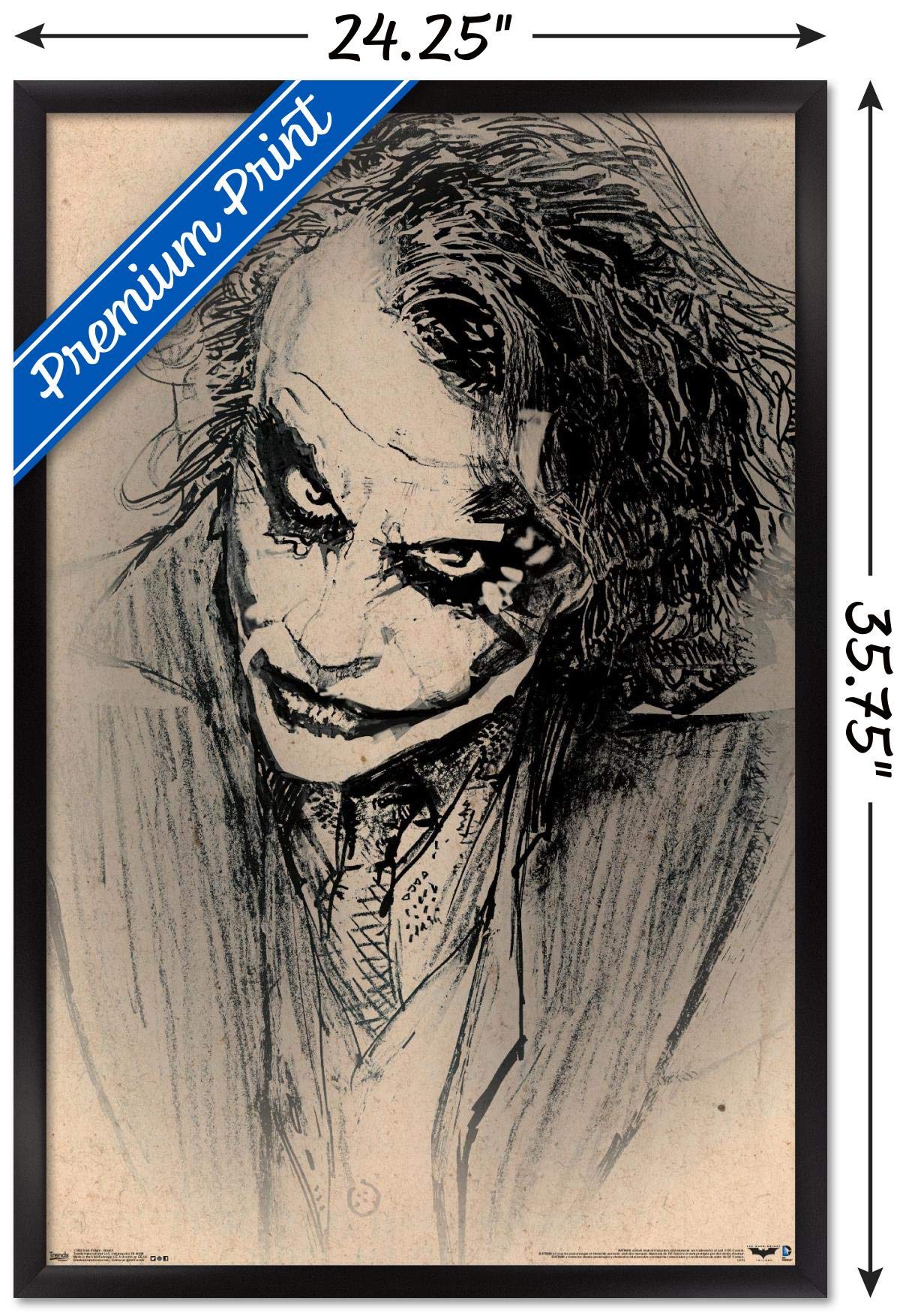 Trends International Wall Poster The Dark Knight Sketch, 22.375 X 34
