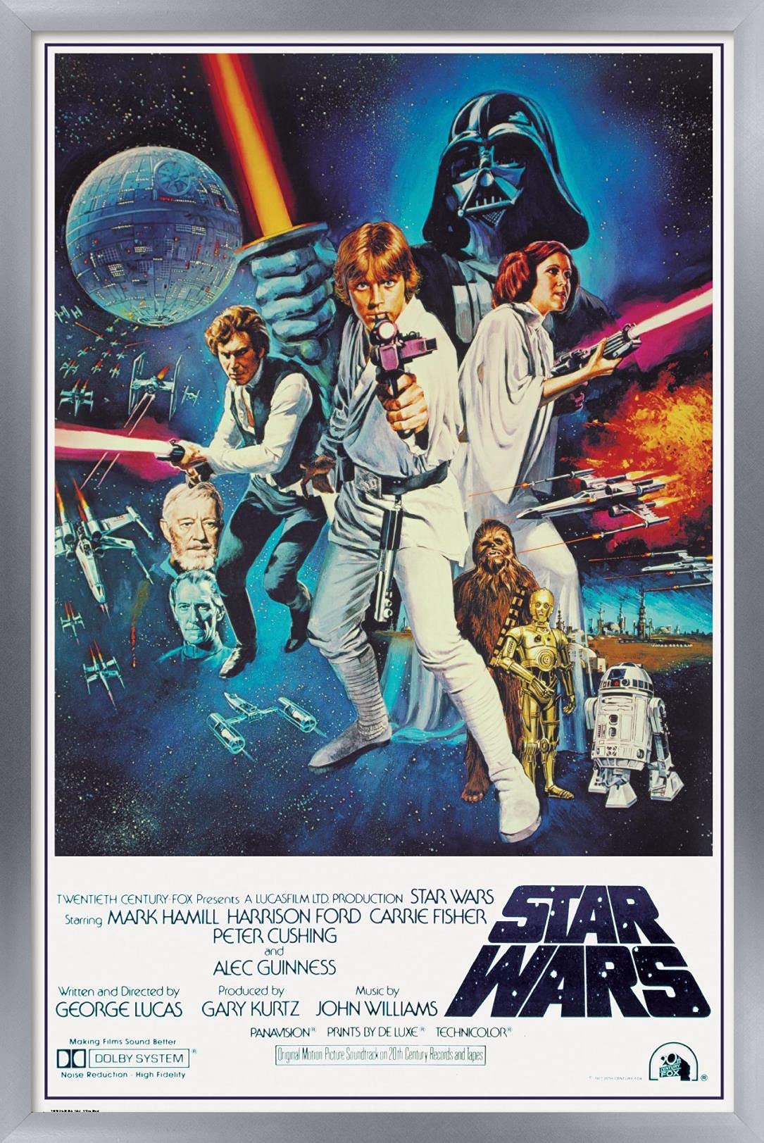 Trends International 24X36 Star Wars-V One Sheet Wall Poster, 25.8'' X 37.8'' X 1'', Multicolor