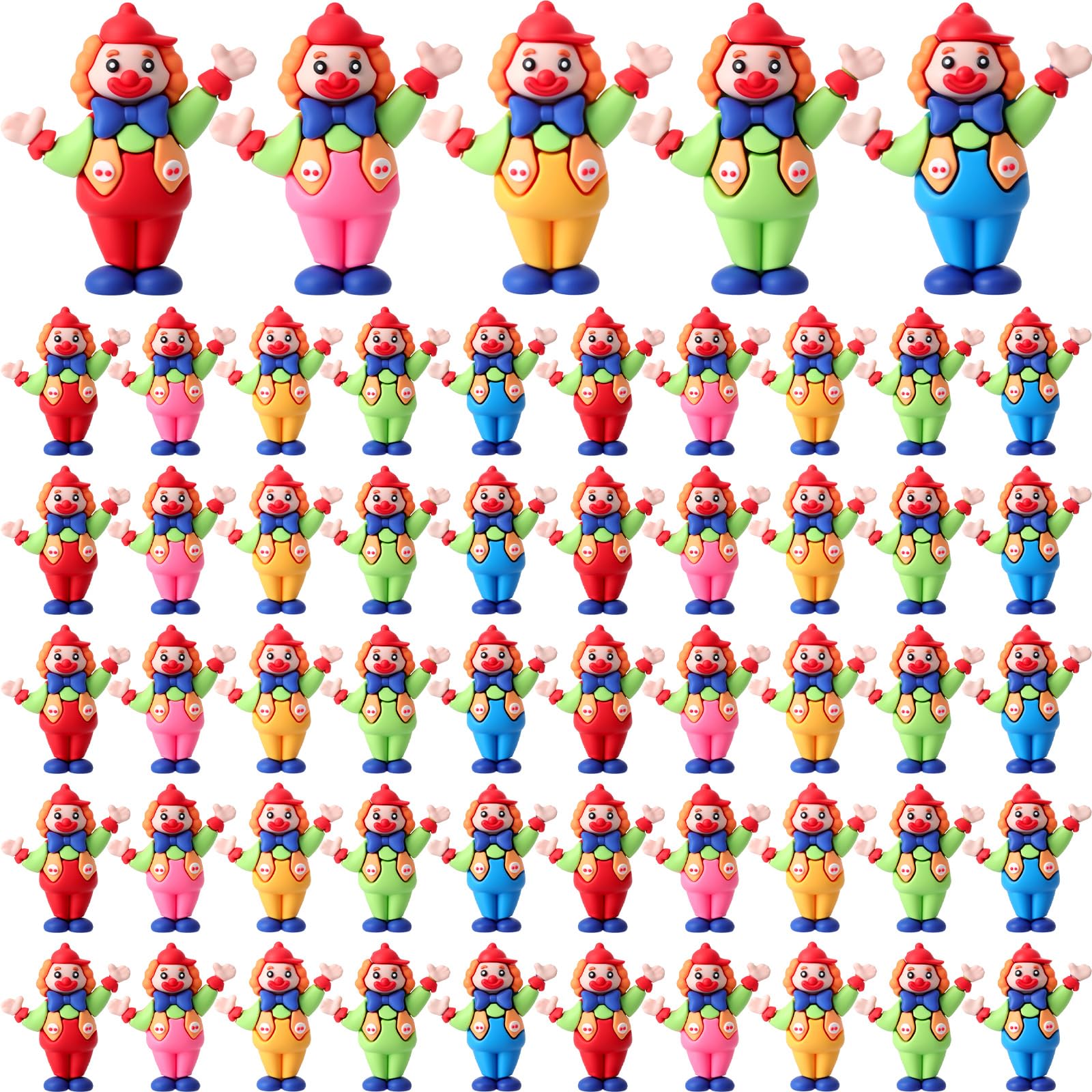 Soulchen Clown Figurines Clown Figure Doll Circle Statues for Kids & Adults for Circus Ornaments Display Home Table Desk Decor C