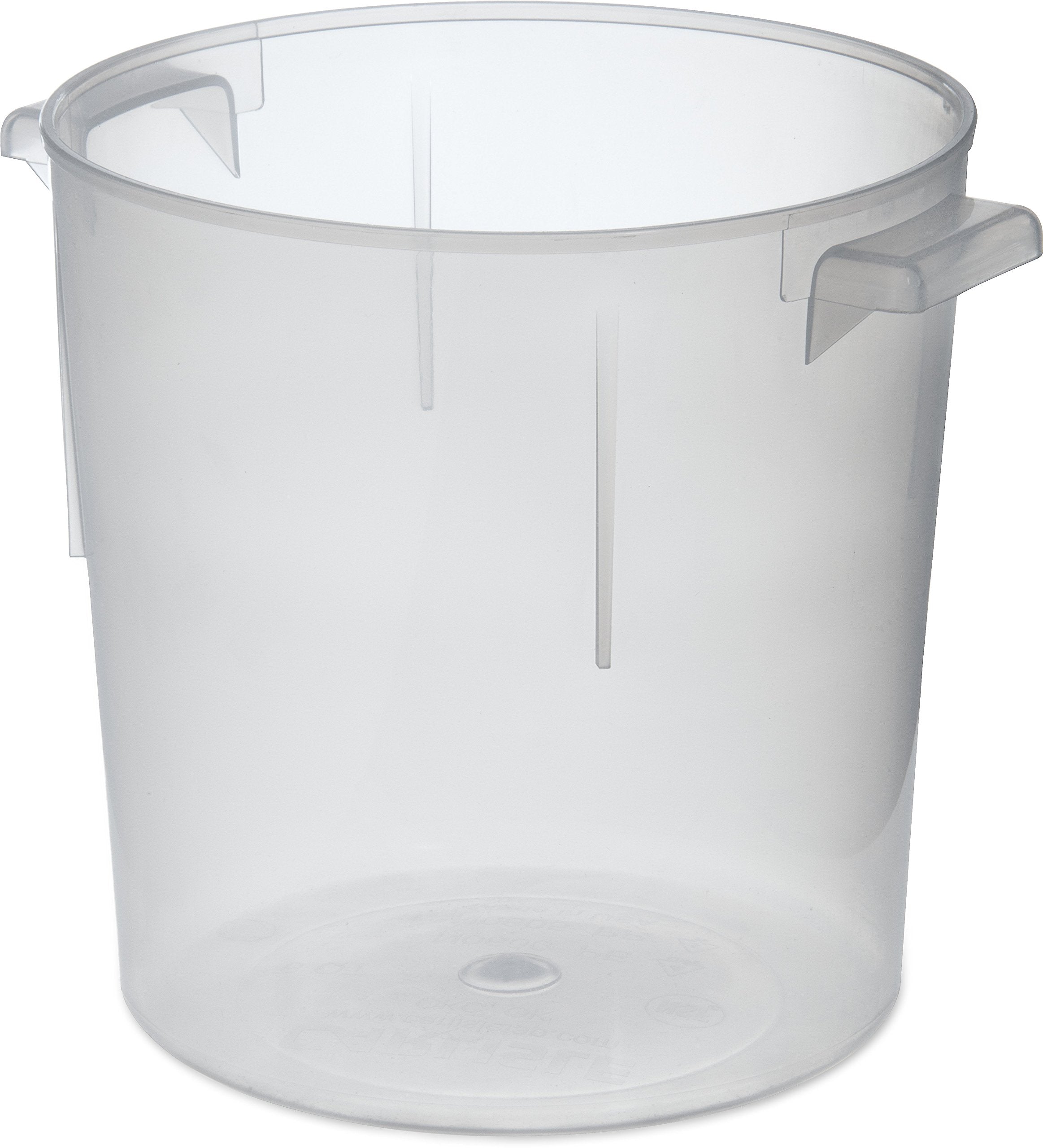 Carlisle FoodService Products Bain Marie Food Storage Container for Kitchens, Restaurants, Catering, Plastic, 6 Quarts, Clear, (