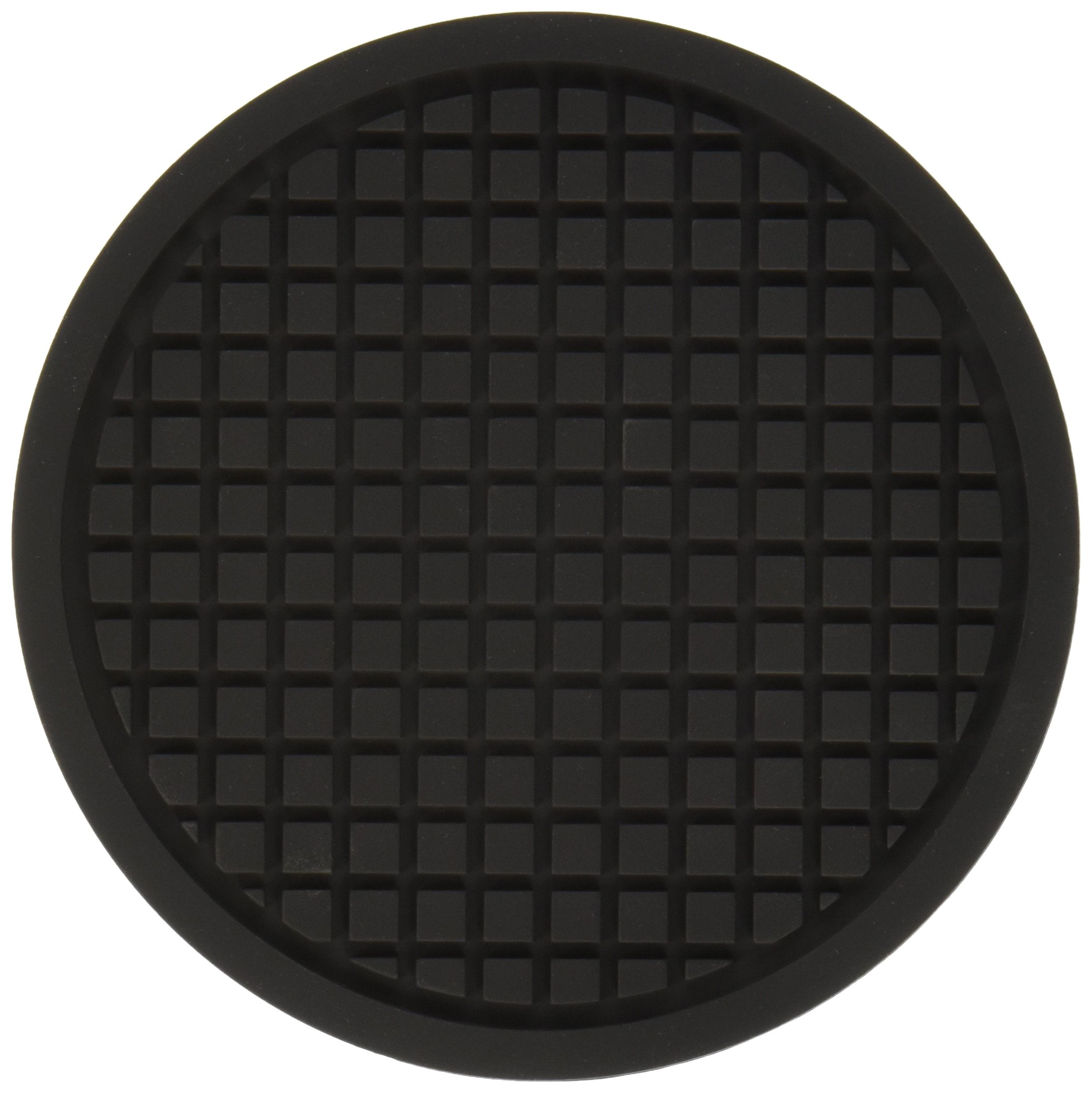 American Metalcraft Trvr5 Cast Iron Silicone Trivets, 5.05'' Length X 4.95'' Width, Black