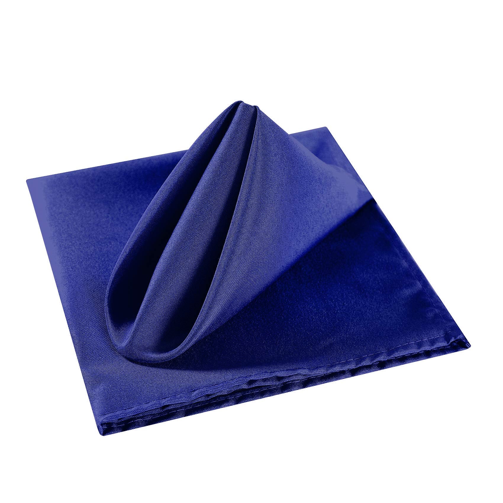 Cloth Napkins 20X20 Inch Washable Polyester Dinner Napkins Soft Table Napkins For Wedding Party Dining Banquet(Royal Blue,100Pcs
