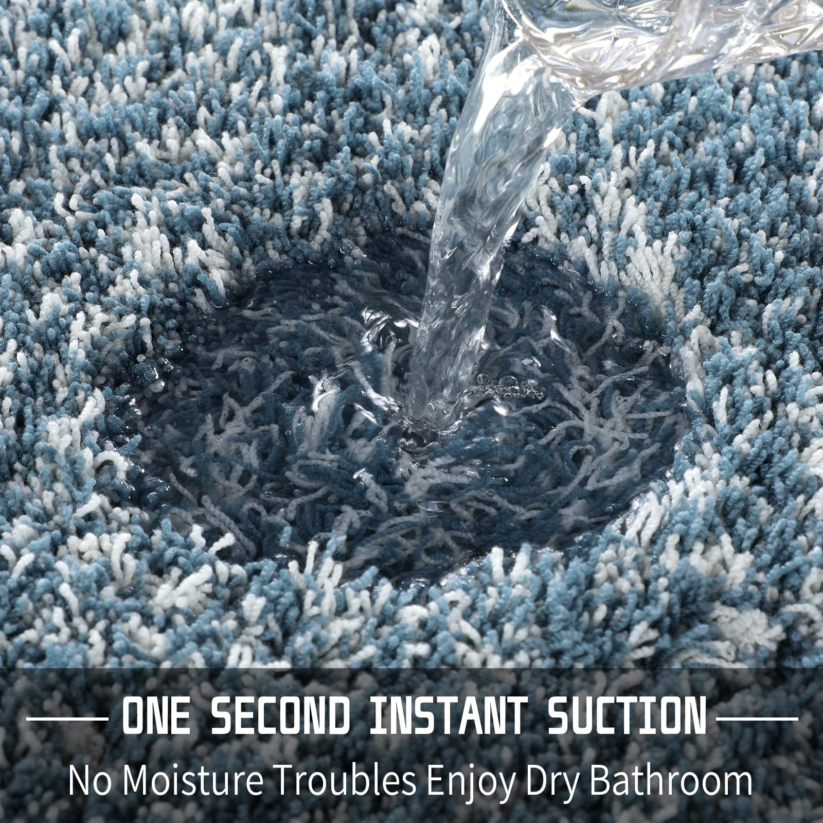 Yimobra Bath Rugs For Bathroom 32X20, Ultra Soft And Water Absorbent Bath Mats, Non Slip Plush Shower Rugs, Microfiber Thick Mat