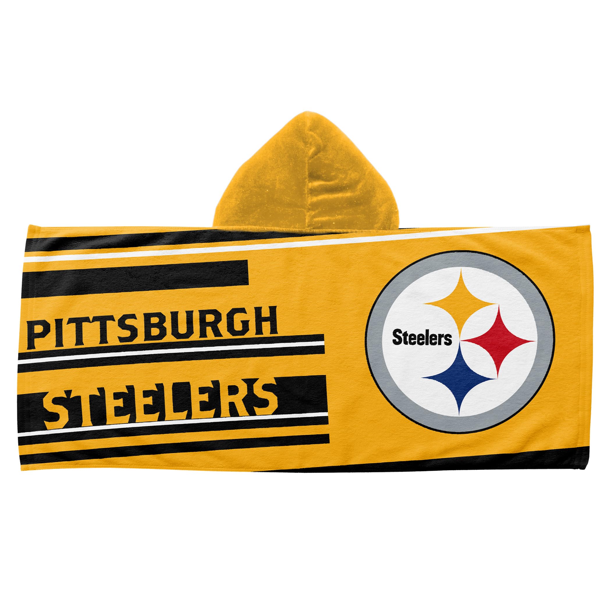 NFL 606 Steelers - Juvy Hooded Towel  22X51(D0102HgJR37)