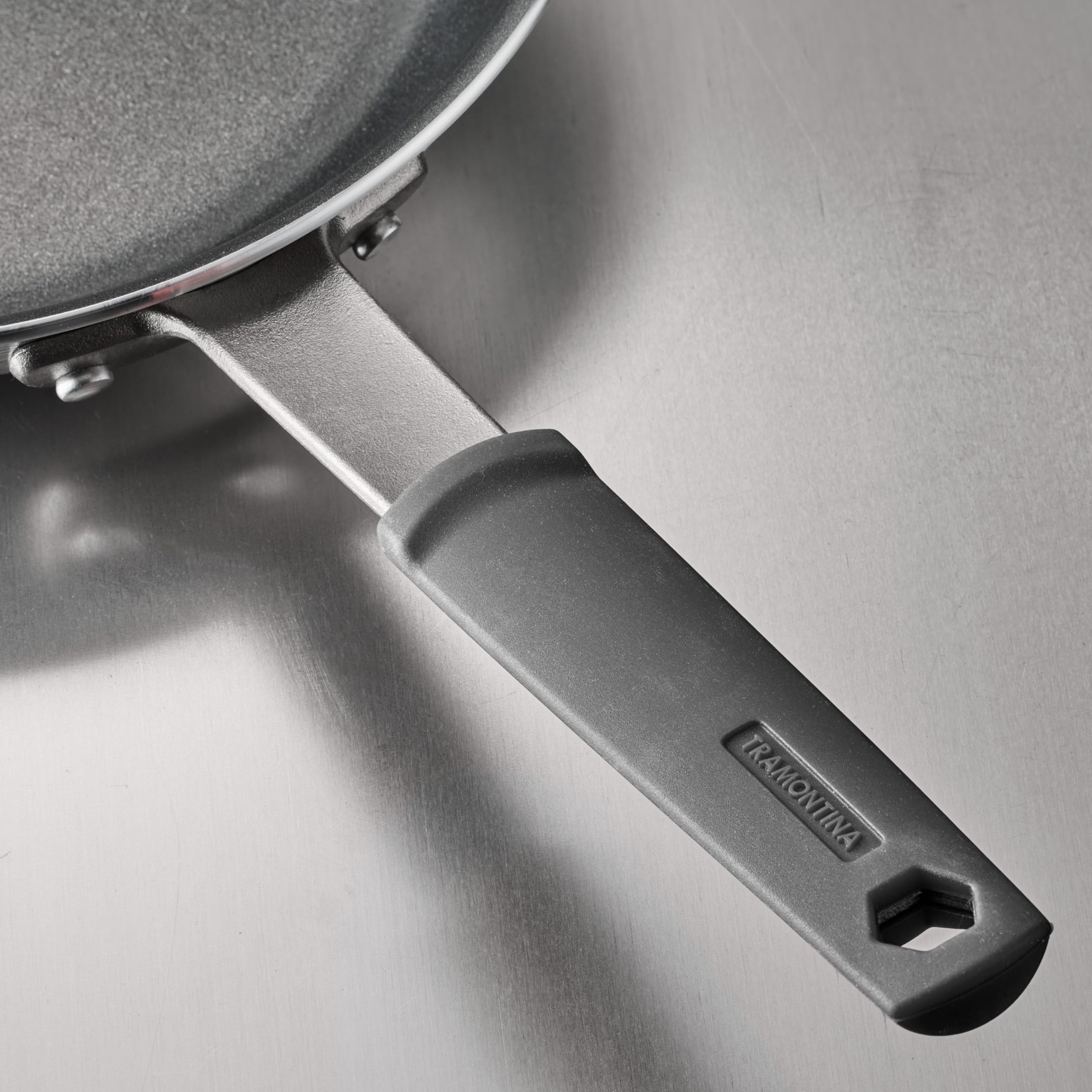 Tramontina Professional 8-Inch Non Stick Small Frying Pan, Heavy-Gauge Aluminum Skillet With Reinforced Nonstick Coating, Gray H
