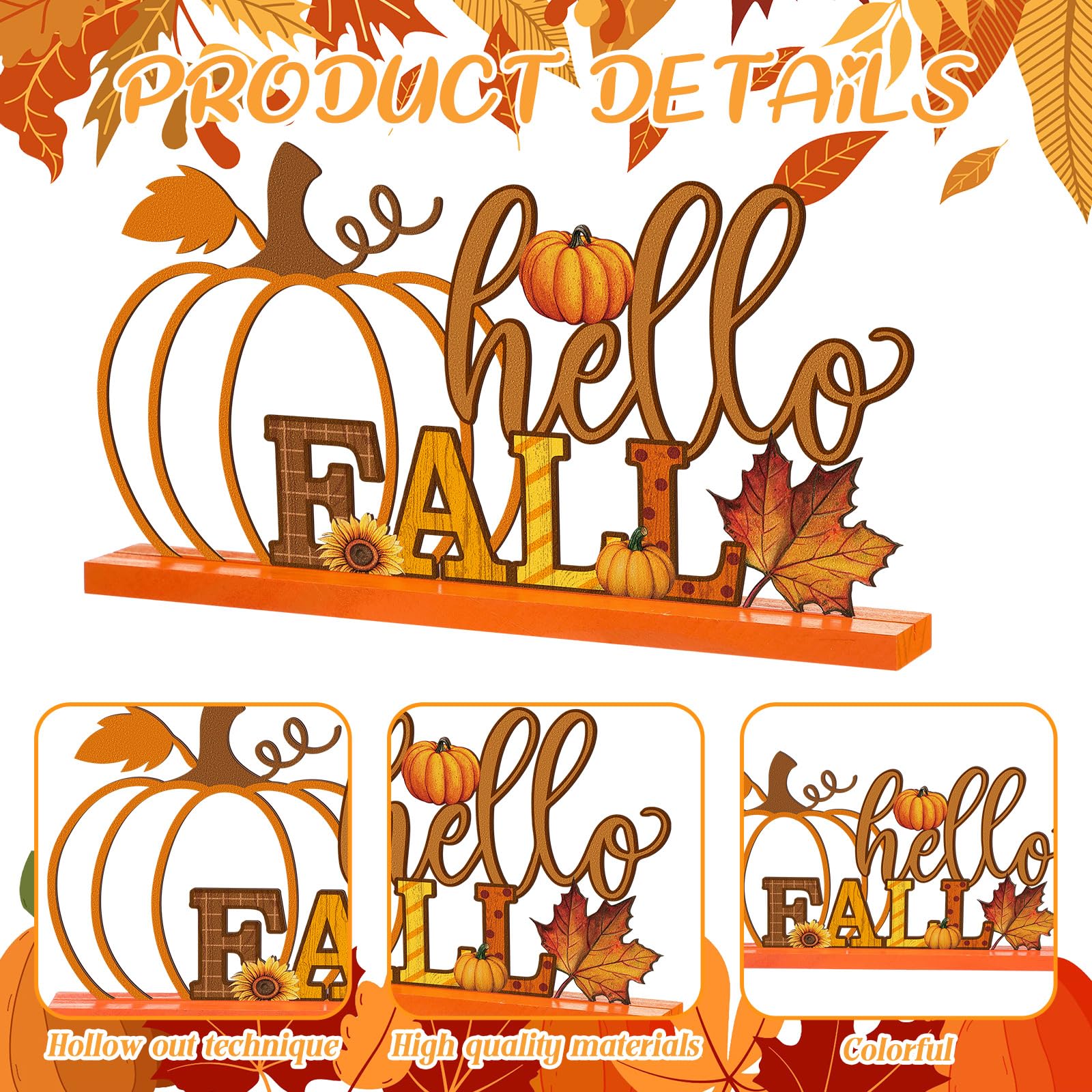 Cinnvoice Table Sign Decoration Farmhouse Table Centerpiece Signs Letter Tiered Tray Decorations for Holiday Kitchen Home Party